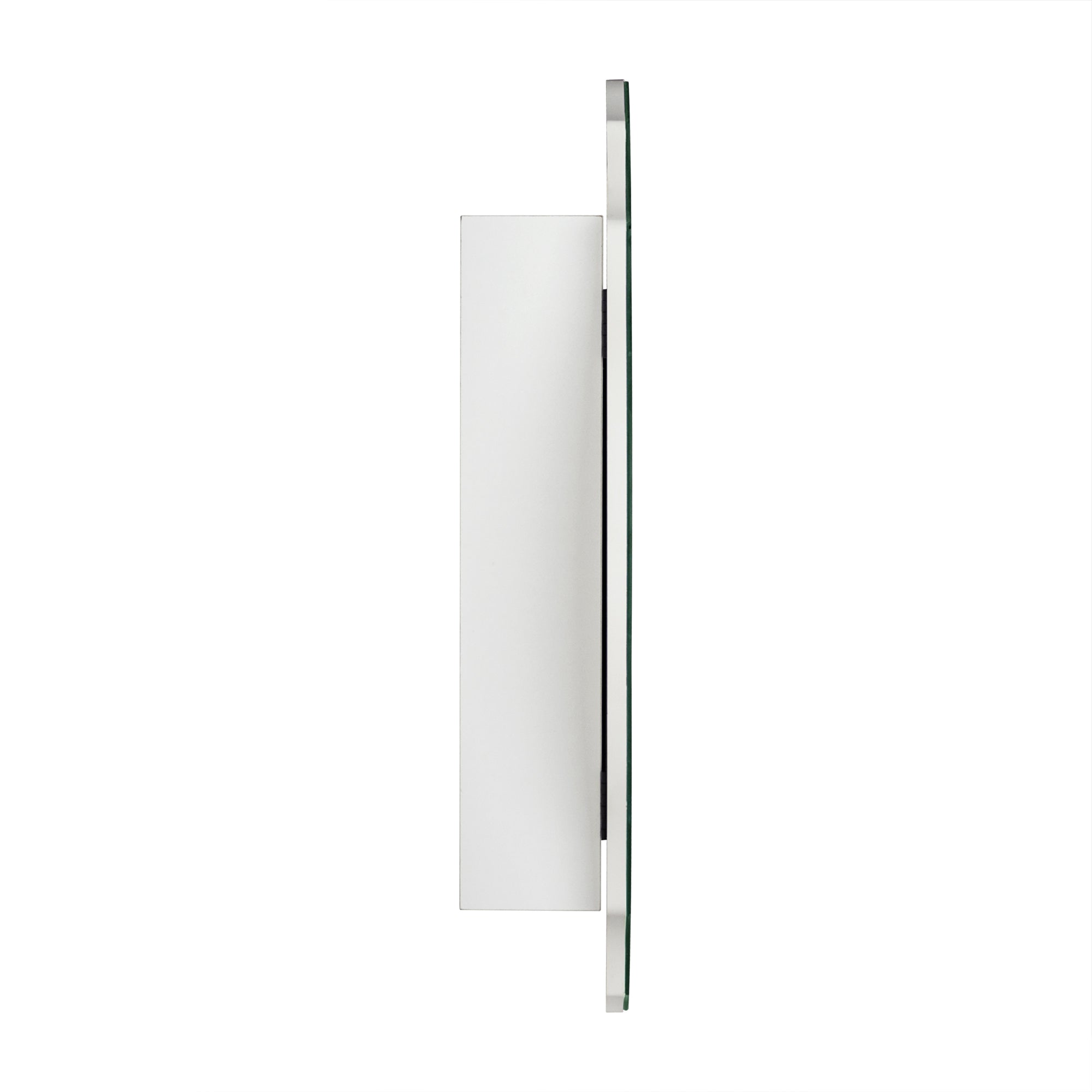 Frameless Irregular Medicine Cabinet with Beveled Mirror Surface Bathroom Medicine Cabinet Mirror with Storage for Bathroom