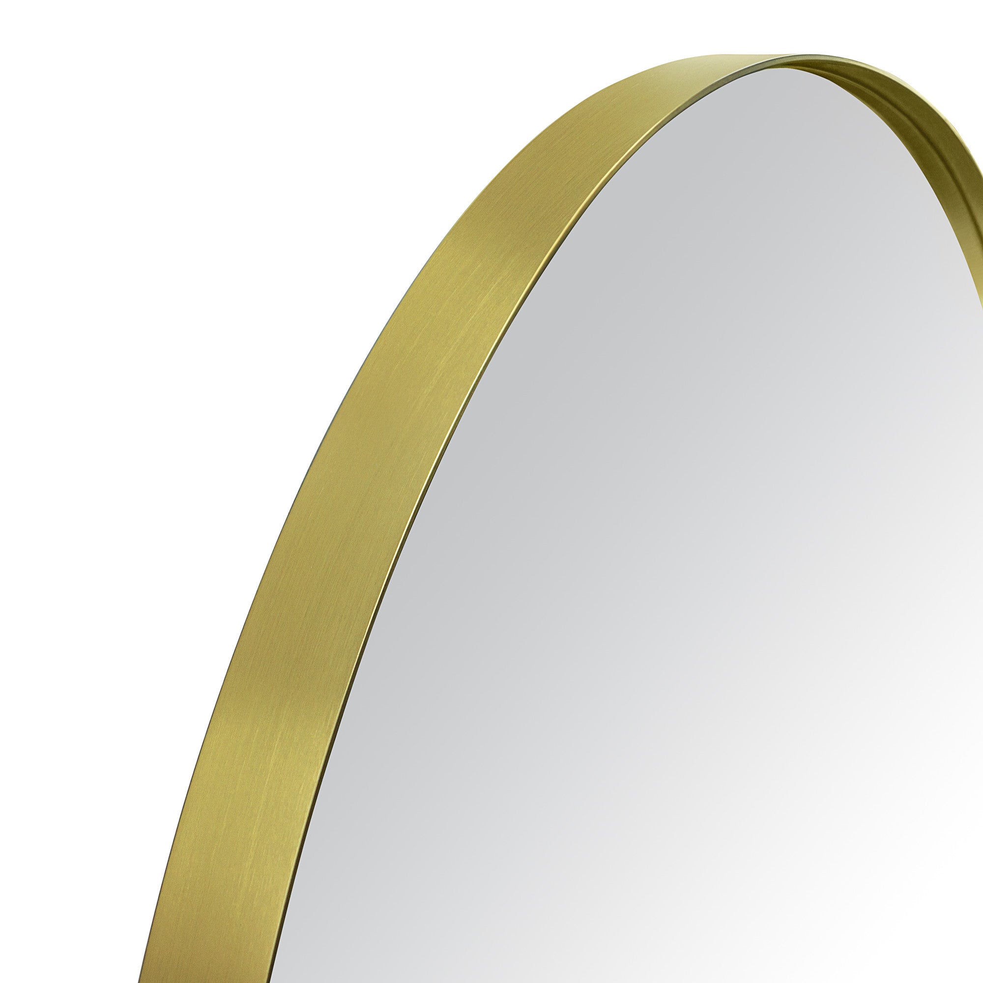 Oval Metal Framed Wall Mounted Bathroom Vanity Mirror