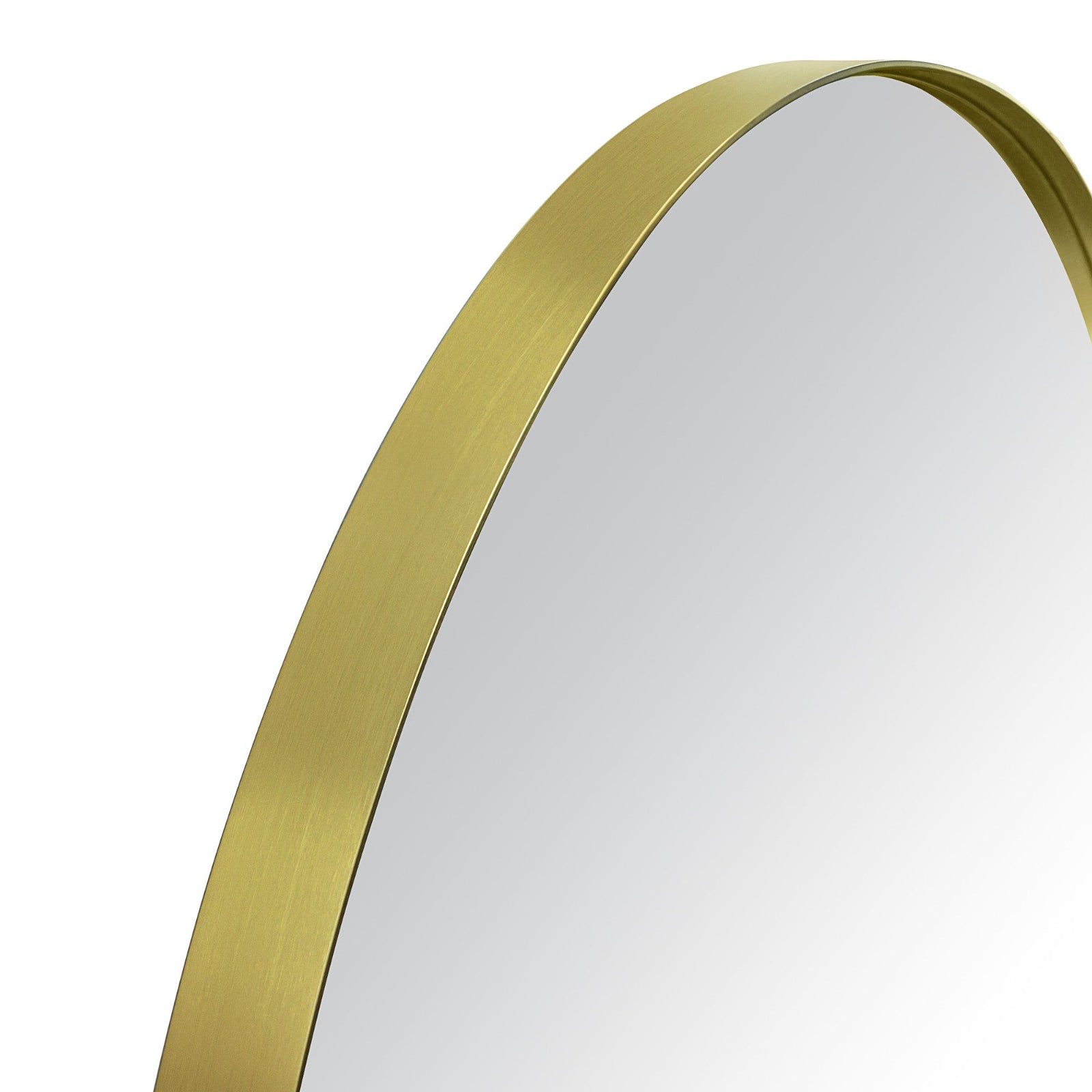 Oval Metal Framed Wall Mounted Bathroom Vanity Mirror