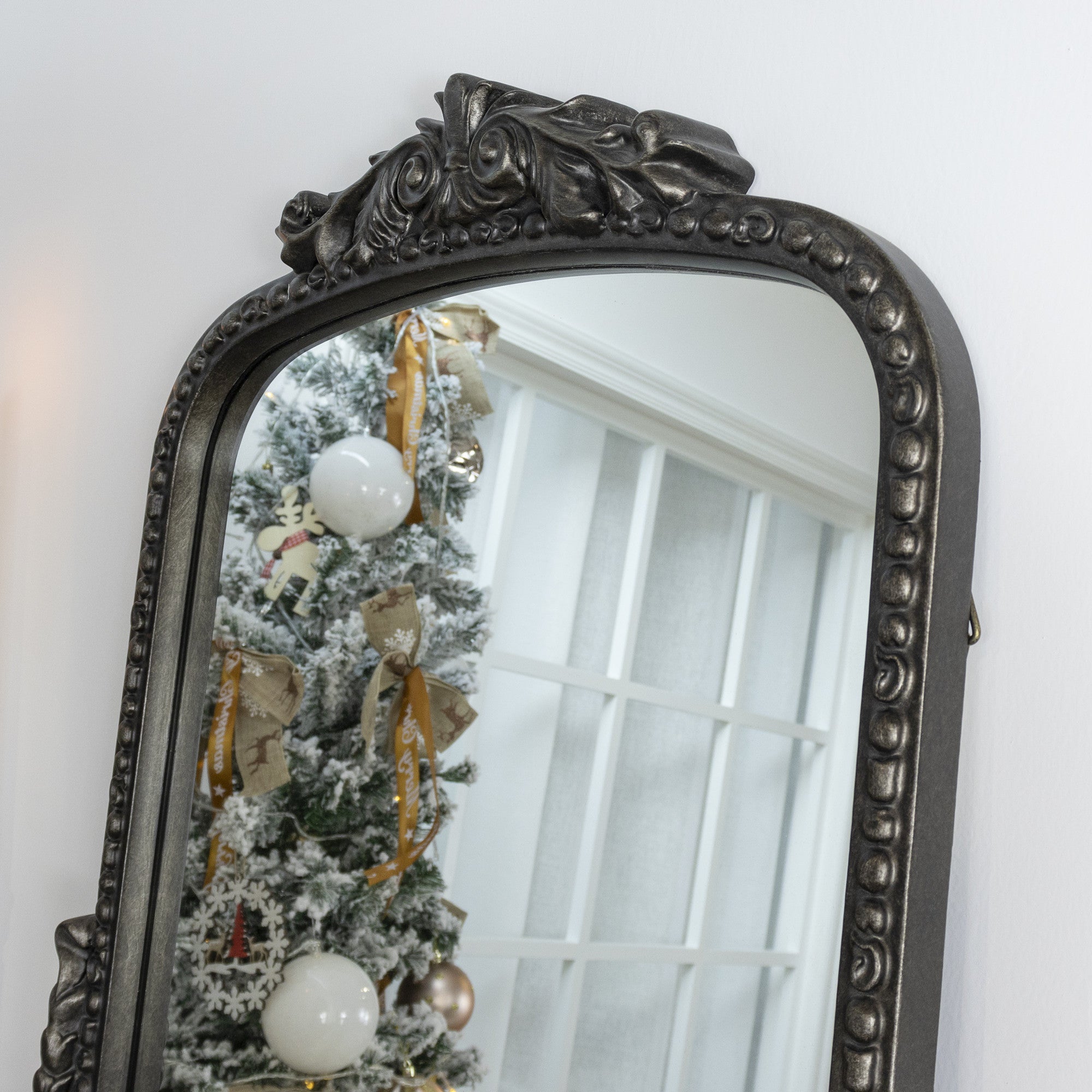 Arched Framed Wall Mounted Bathroom Vanity Mirror