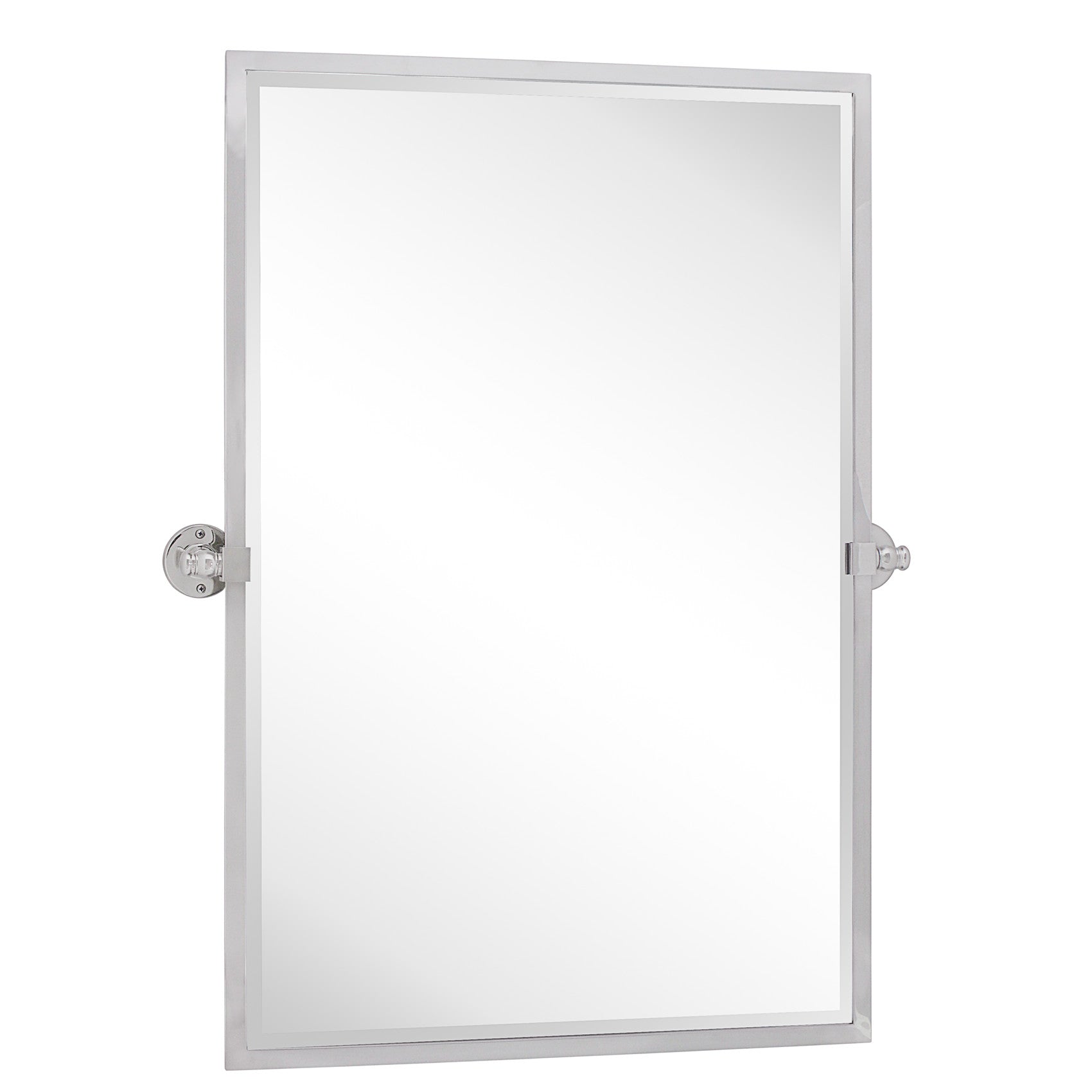Rectangular Metal Framed Pivot Wall Mounted Bathroom Vanity Mirror
