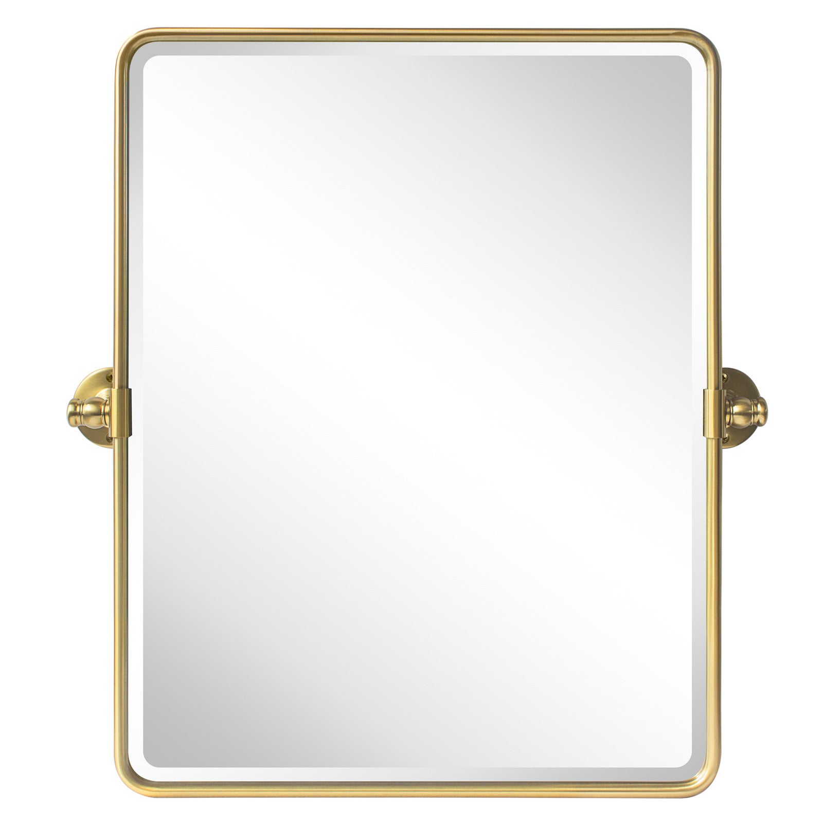 Rectangular Metal Framed Wall Mounted Bathroom Vanity Mirror