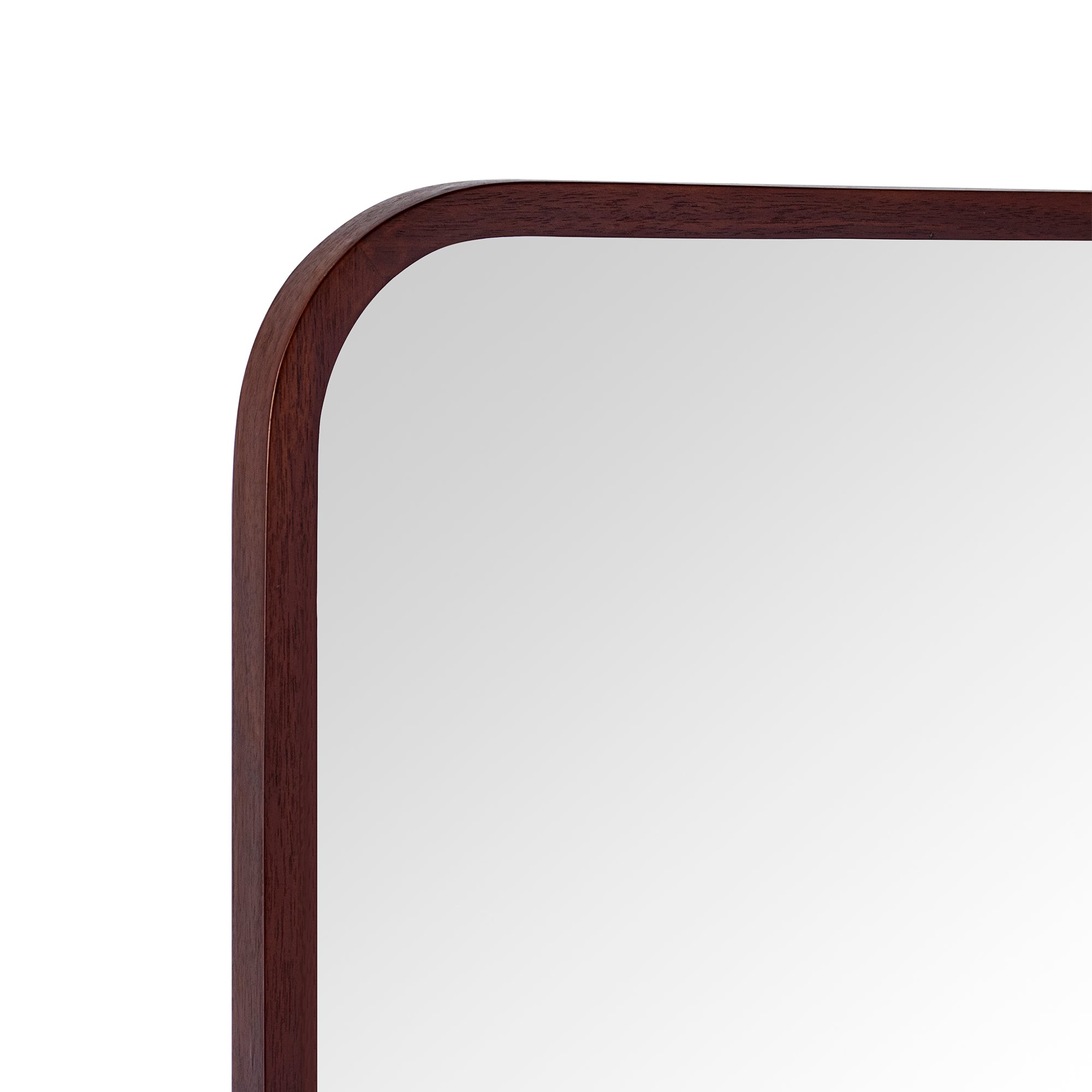 Rectangular Wood Framed Wall Mounted Bathroom Vanity Mirror