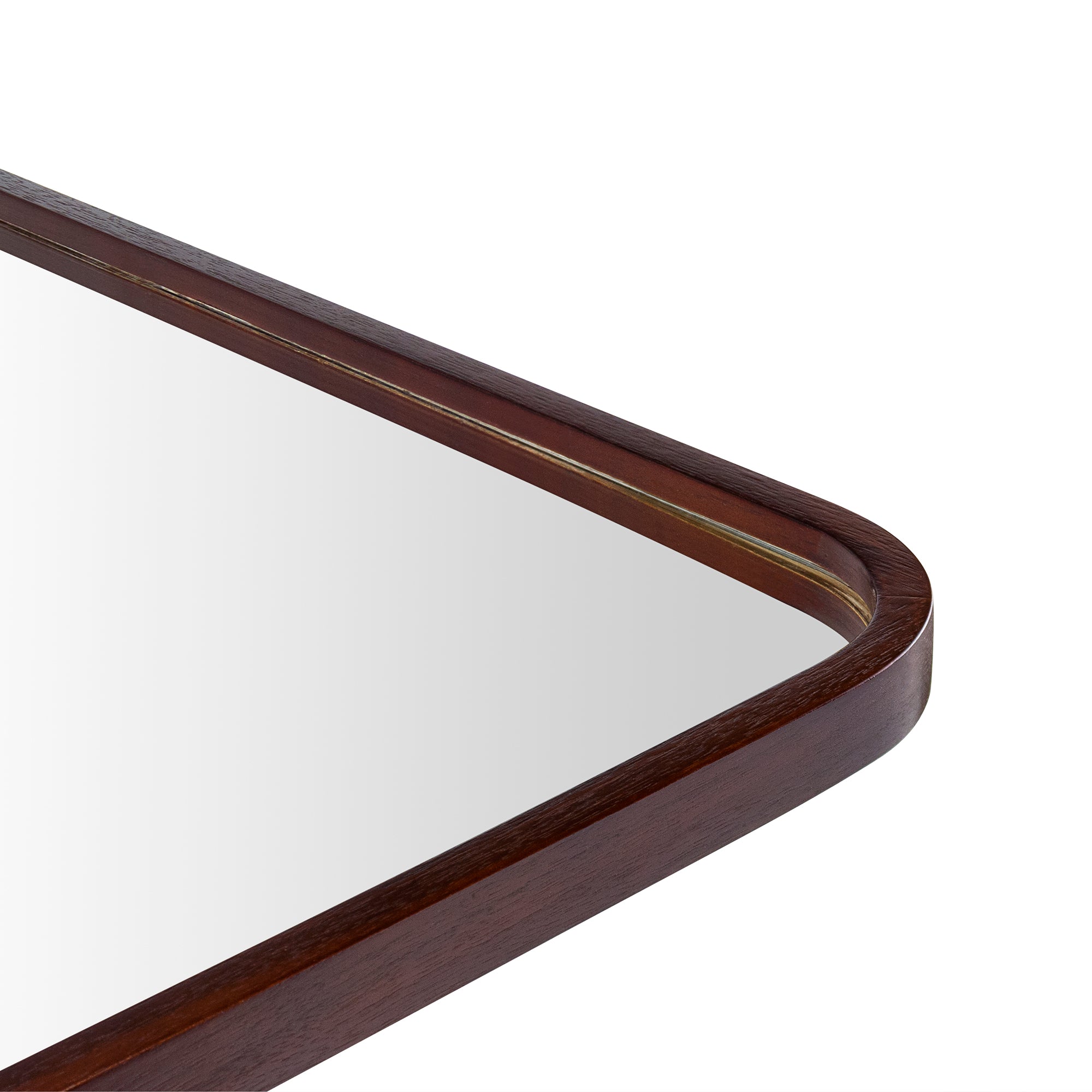 Rectangular Wood Framed Wall Mounted Bathroom Vanity Mirror
