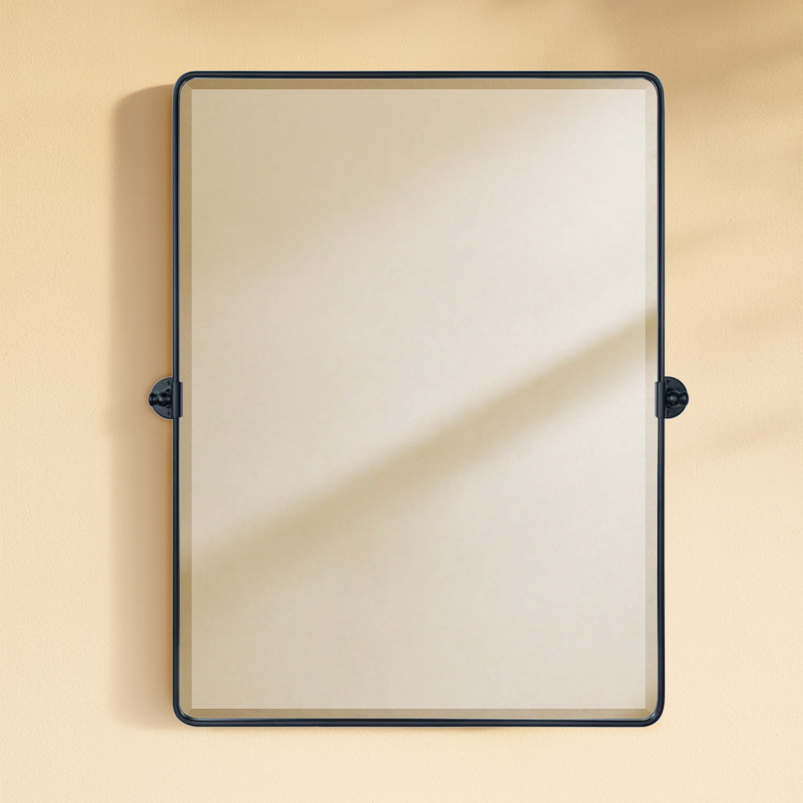 Woodvale Farmhouse Rectangle Bathroom Pivot Mirrors