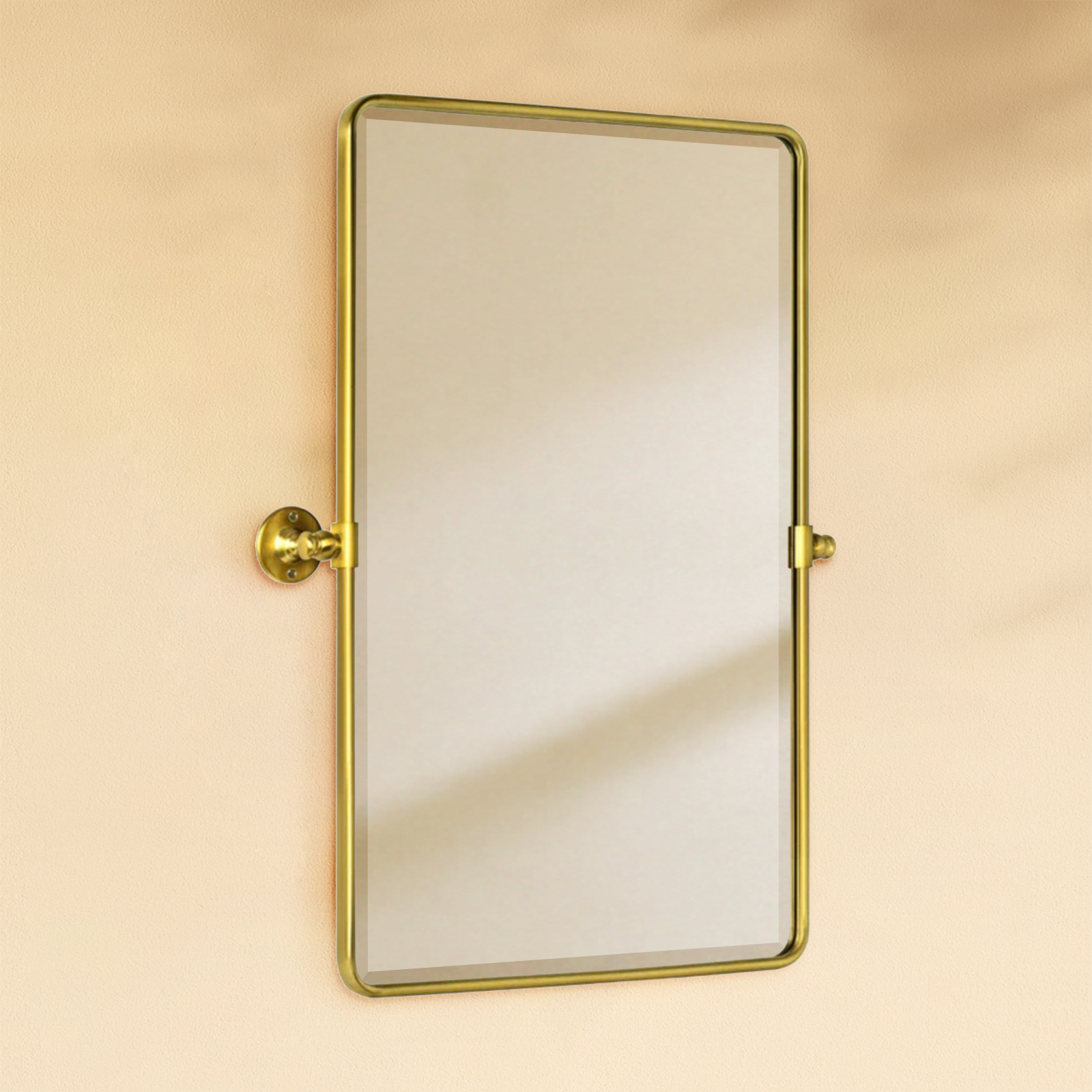 Woodvale Farmhouse Rectangle Bathroom Pivot Mirrors