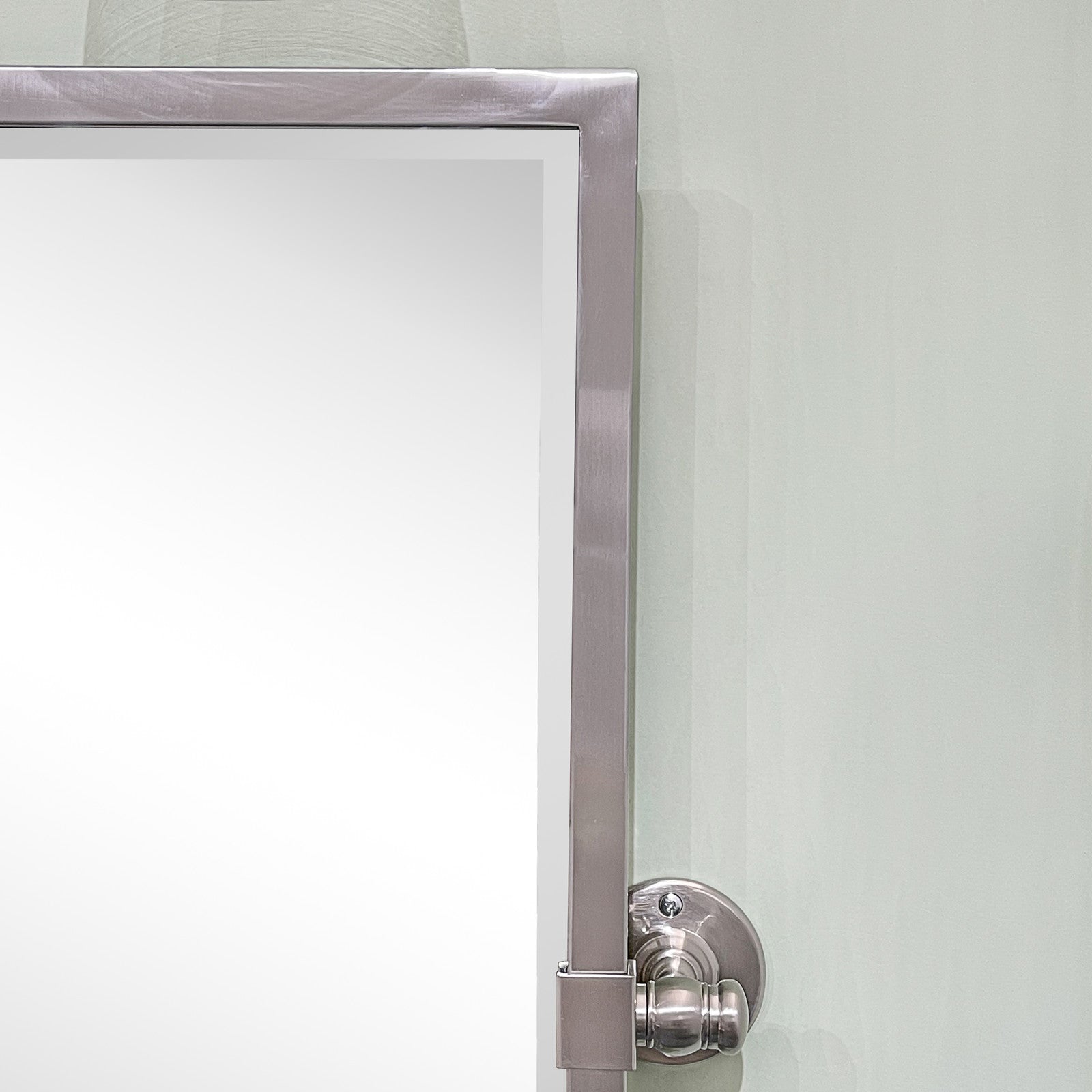 Rectangular Metal Framed Pivot Wall Mounted Bathroom Vanity Mirror
