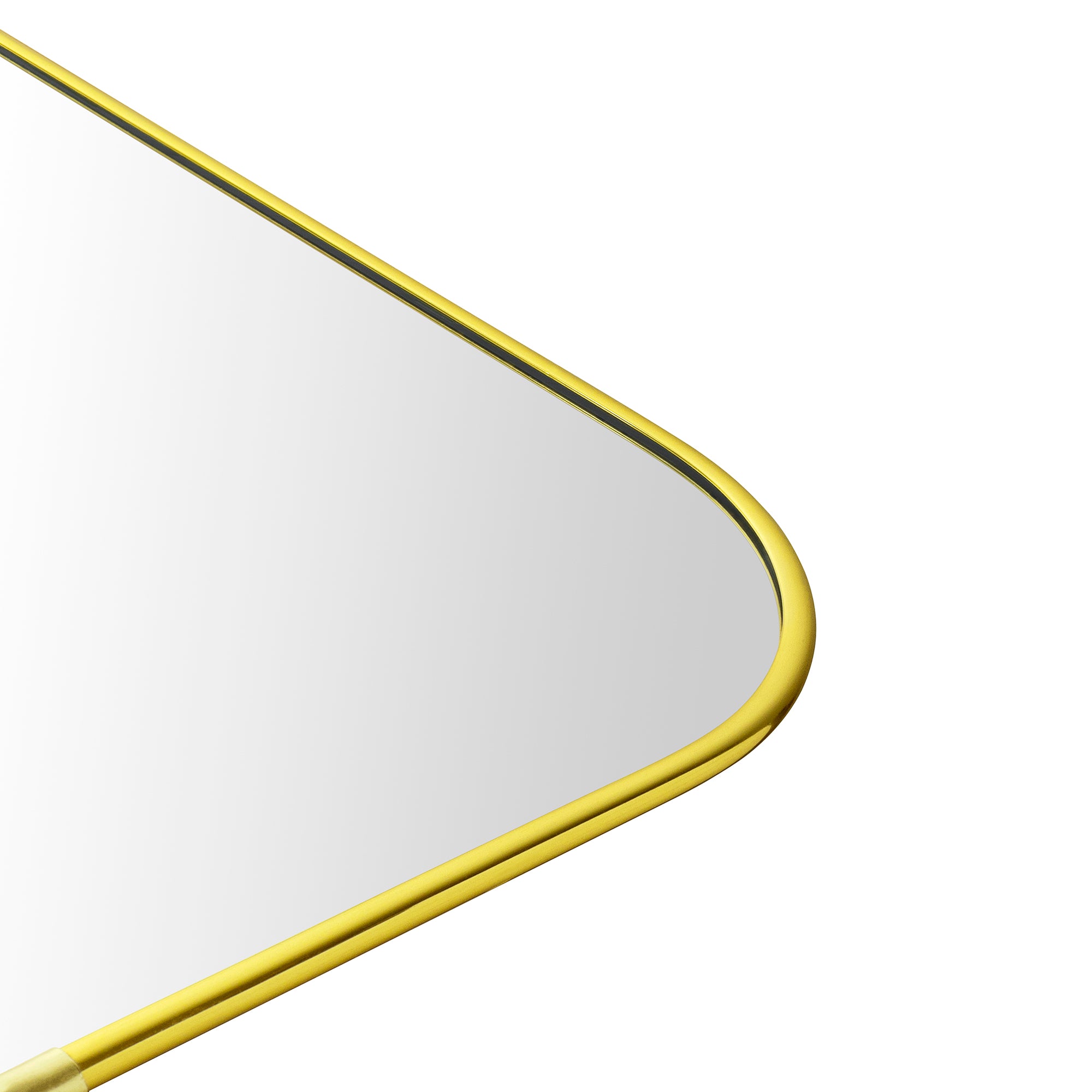 Rounded Rectangular Framed Wall Mounted Bathroom Vanity Mirror