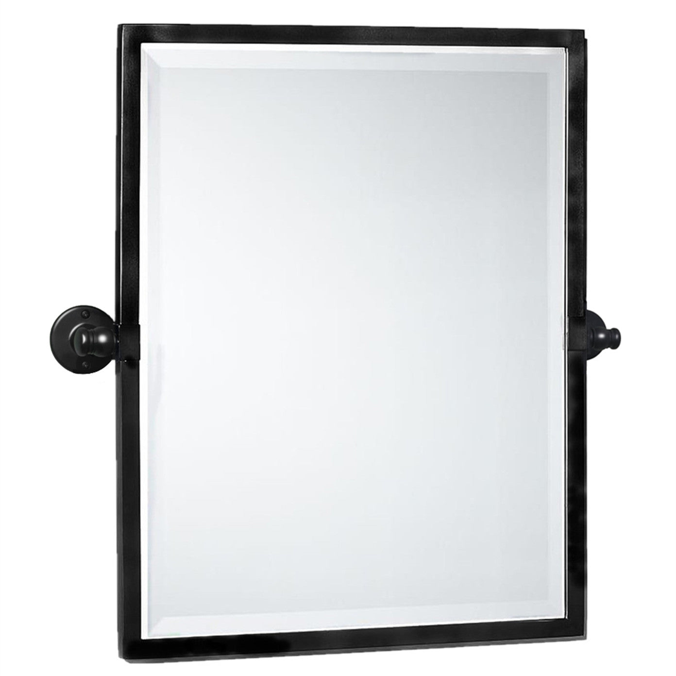 Rectangular Metal Framed Pivot Wall Mounted Bathroom Vanity Mirror