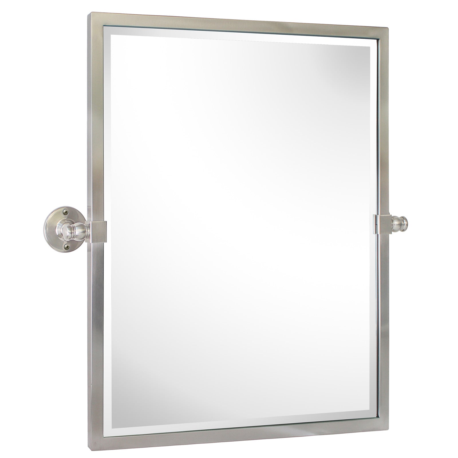 Rectangular Metal Framed Pivot Wall Mounted Bathroom Vanity Mirror