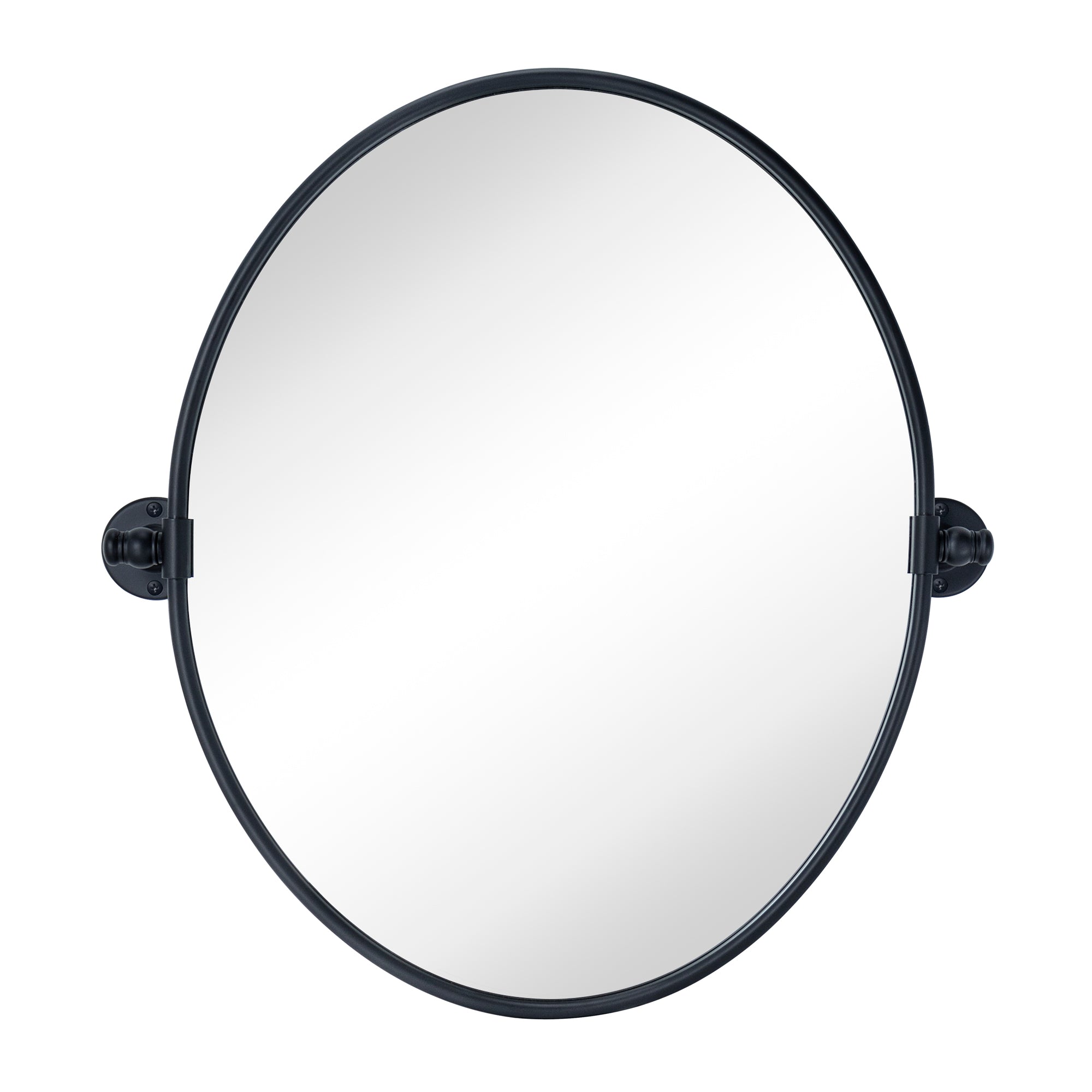 Pivot Oval Metal Framed Wall Mounted Bathroom Vanity Mirror