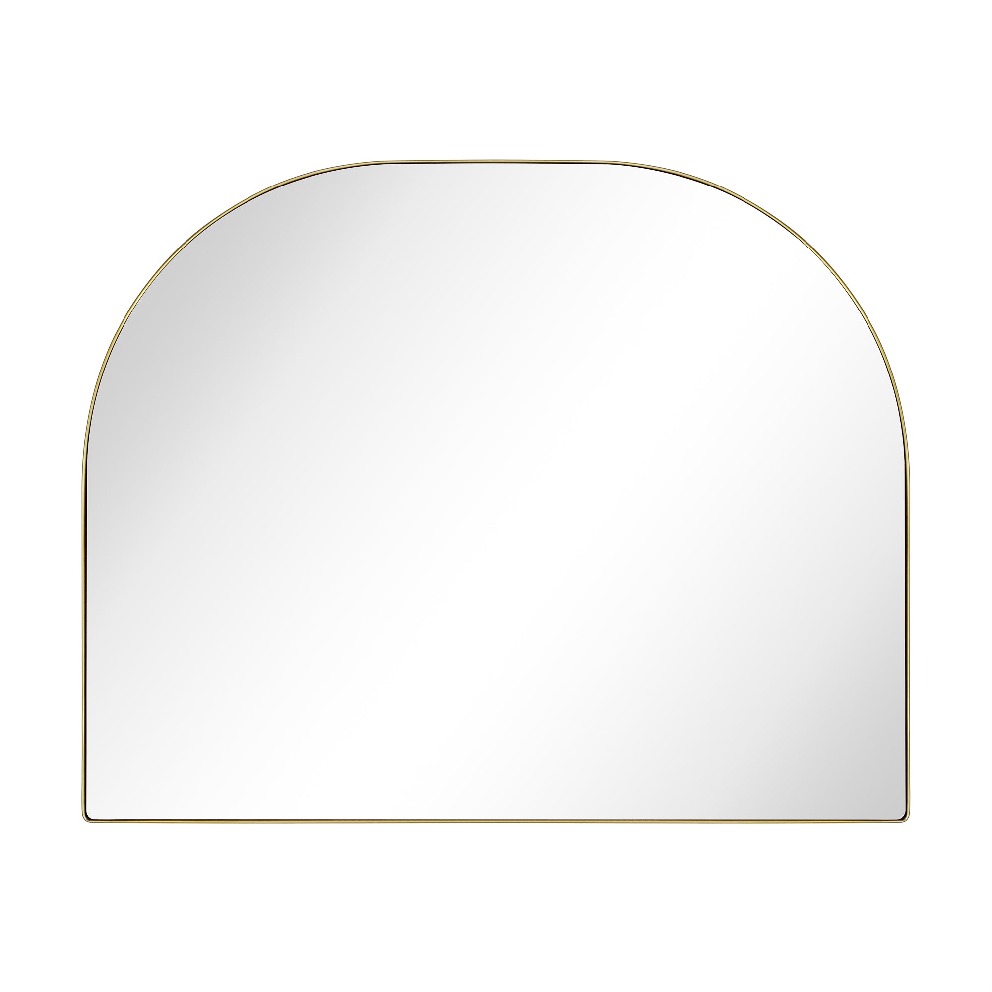 Arched Metal Framed Wall Mounted Bathroom Vanity Mirror