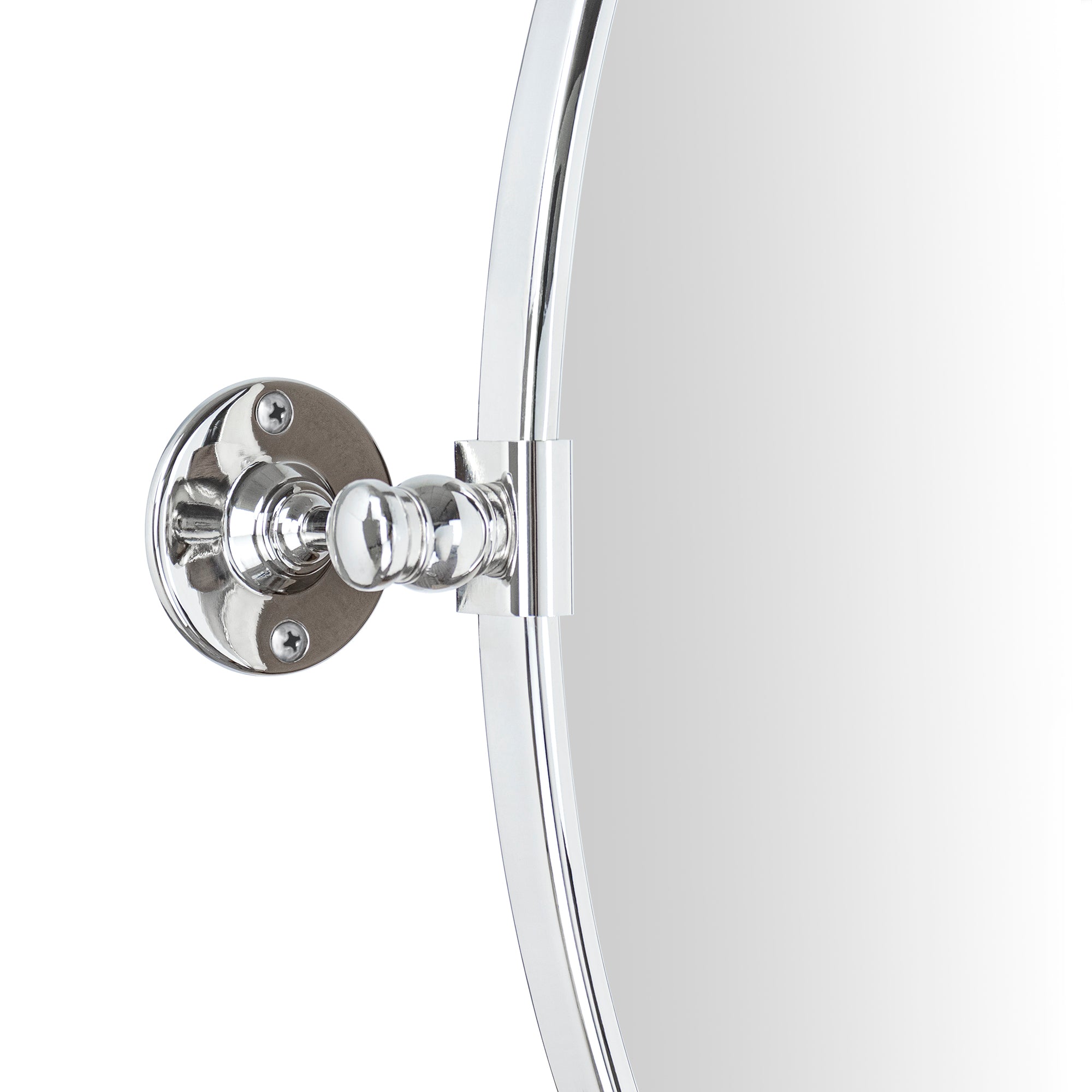Pivot Oval Metal Framed Wall Mounted Bathroom Vanity Mirror