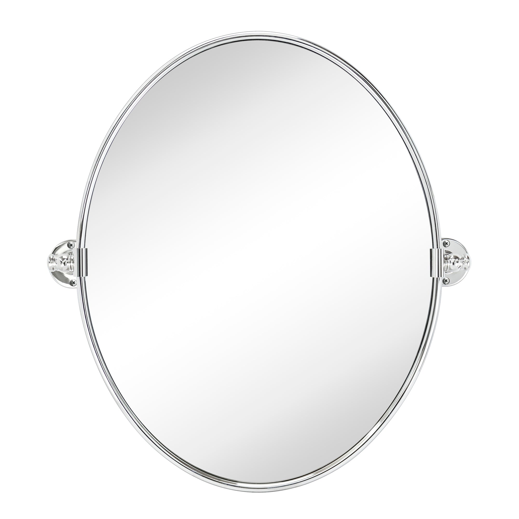 Pivot Oval Metal Framed Wall Mounted Bathroom Vanity Mirror