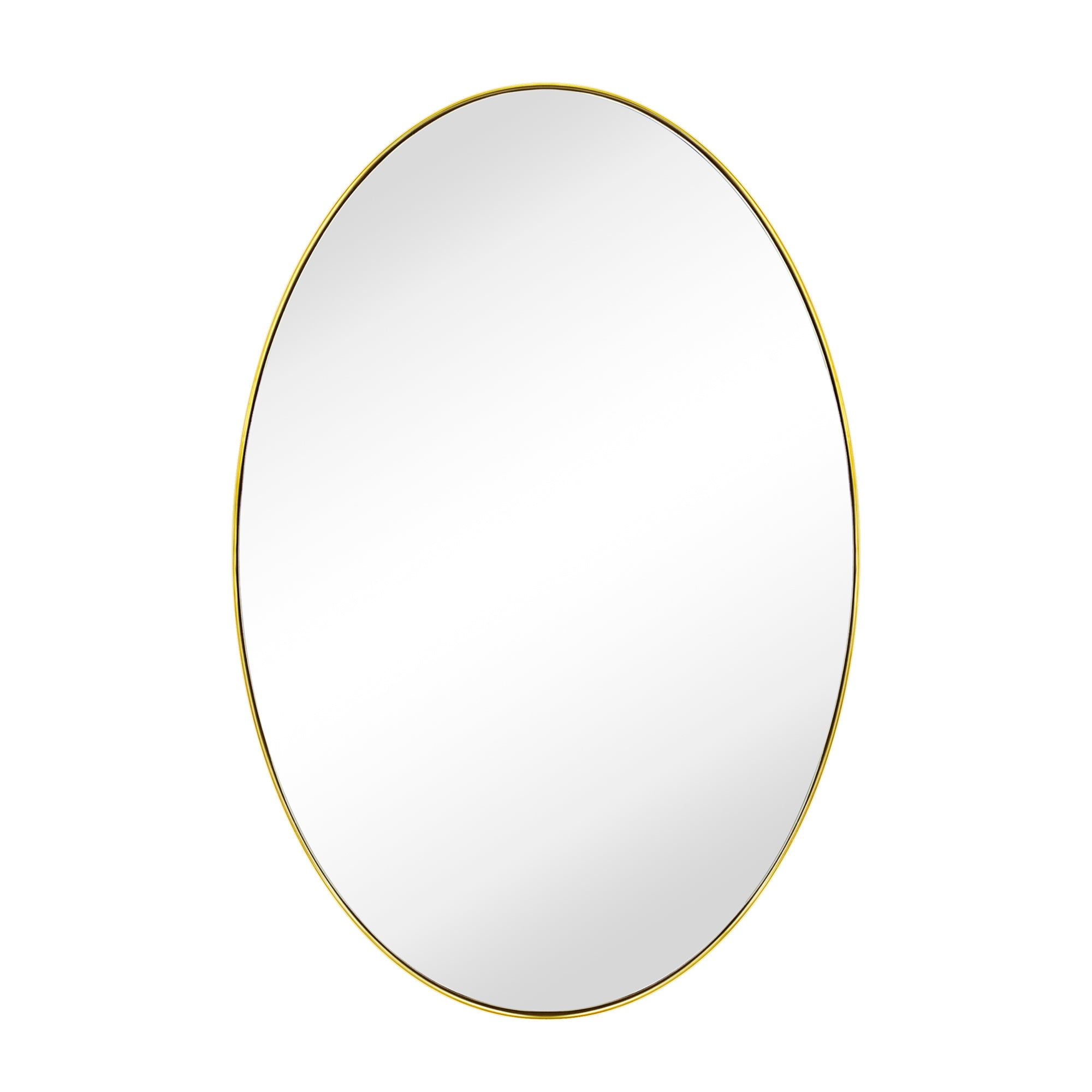Oval Stainless Steel Framed Wall Mounted Bathroom Vanity Mirror