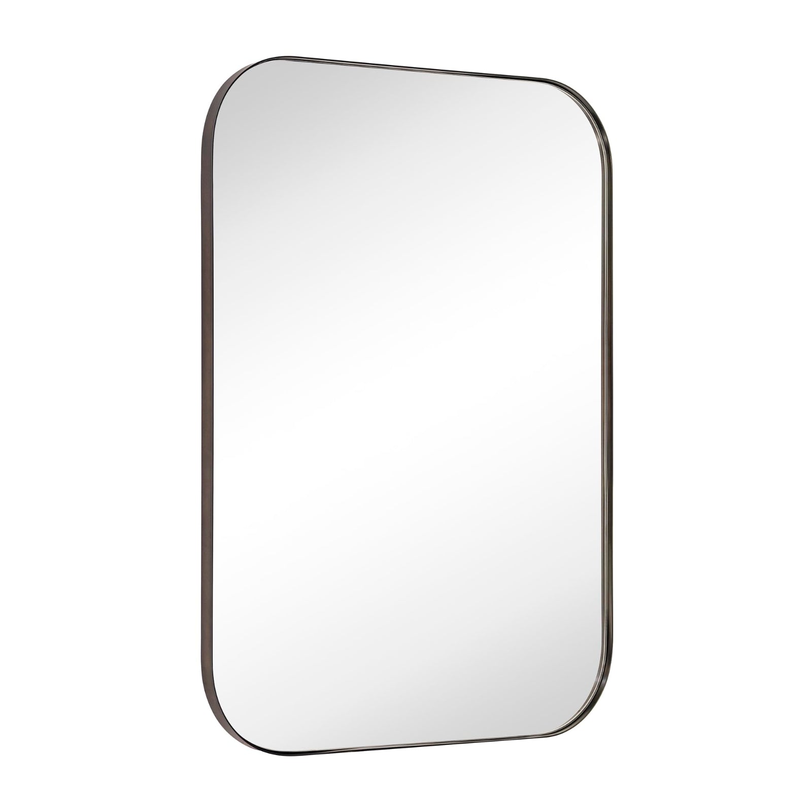 Josilyn Mid-Century Rectangle Wall Mirrors with Rounded Corners