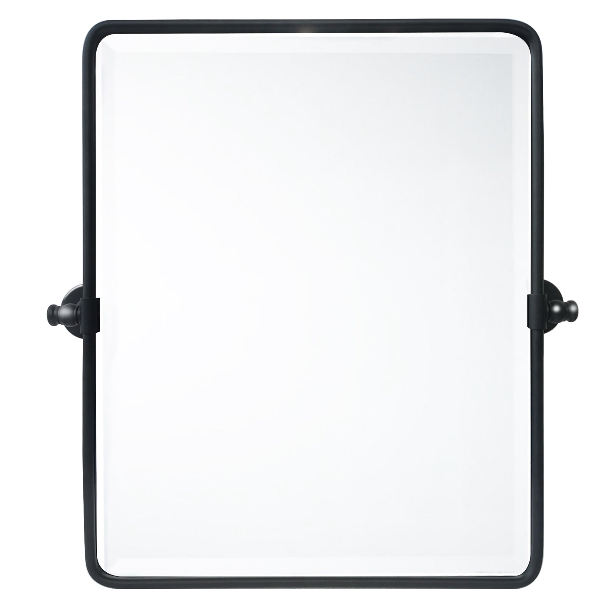 Woodvale Rectangular Pivoting Mirror Tilt Mirror for Bathroom Swivel Metal Framed Rectangle Wall Mounted Bathroom Vanity Mirror