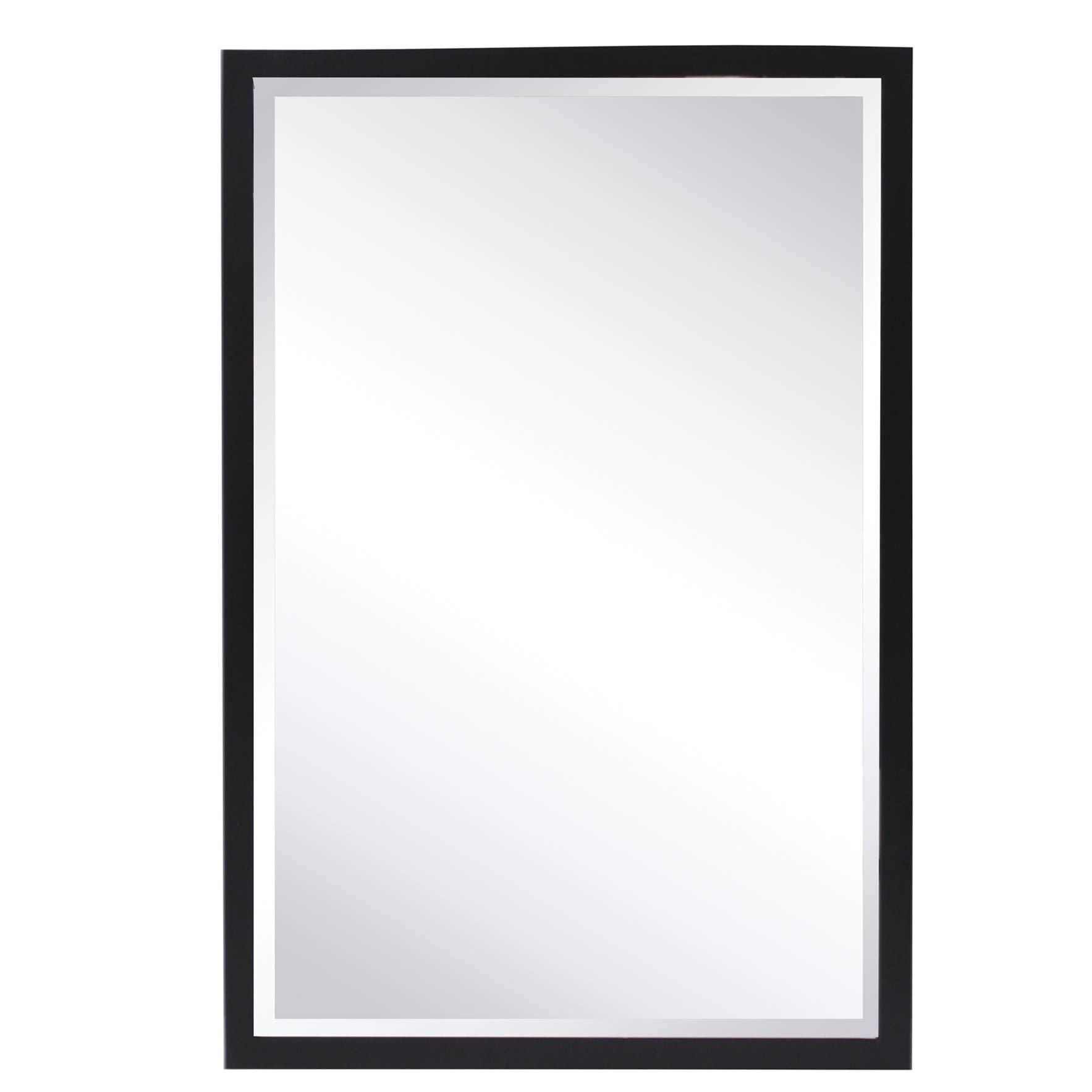 Rectangular Metal Framed Recessed Bathroom Medicine Cabinet with Mirror
