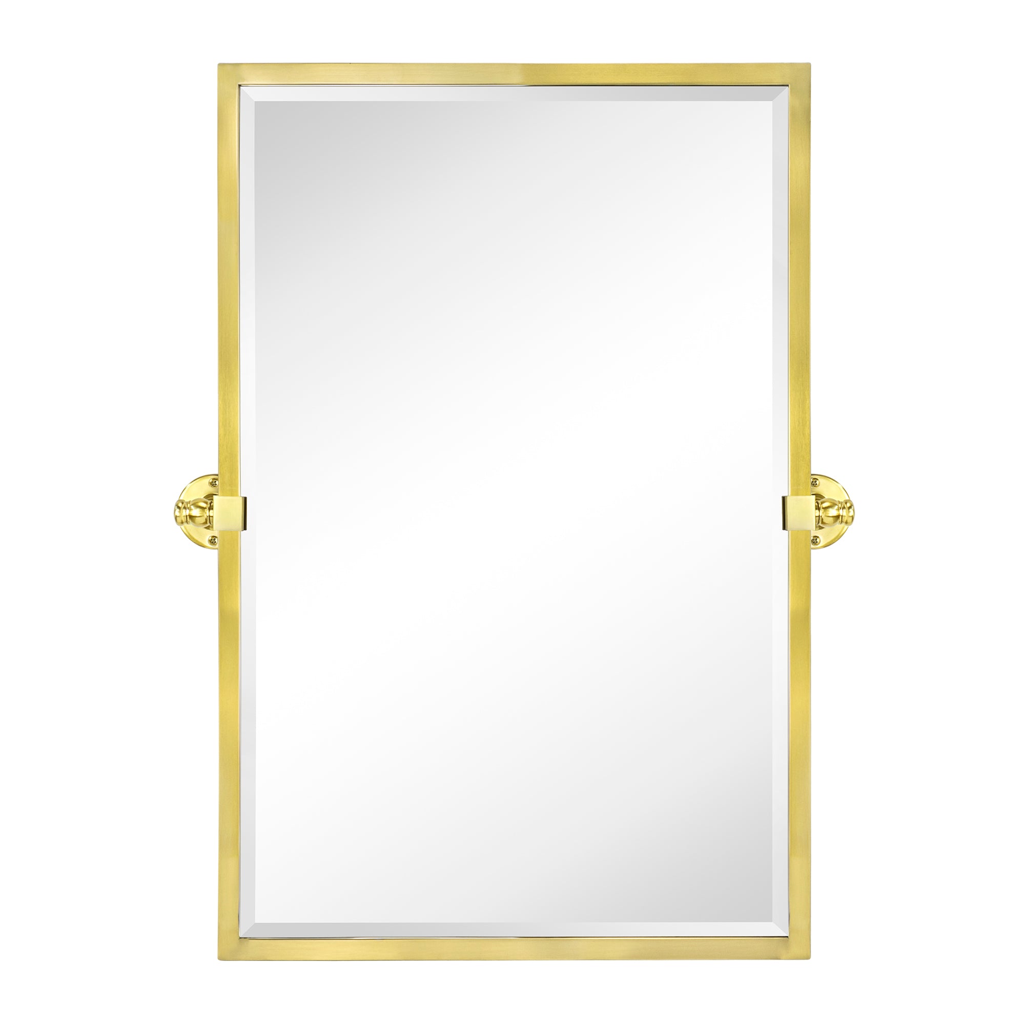 Rectangular Metal Framed Pivot Wall Mounted Bathroom Vanity Mirror