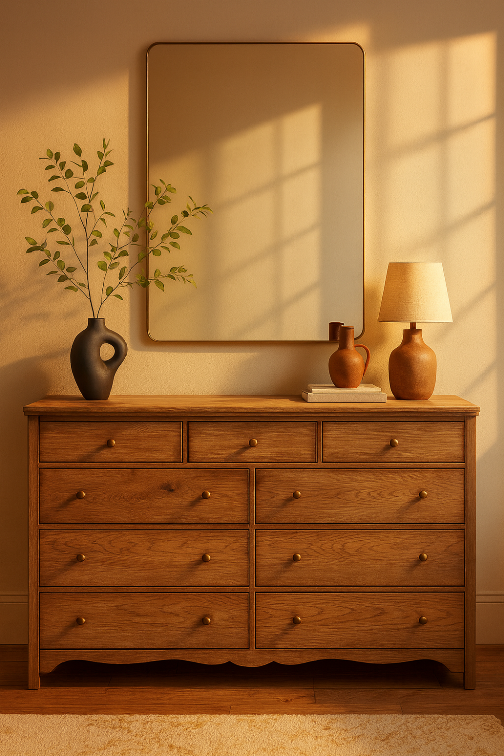 rectangular wall mirror