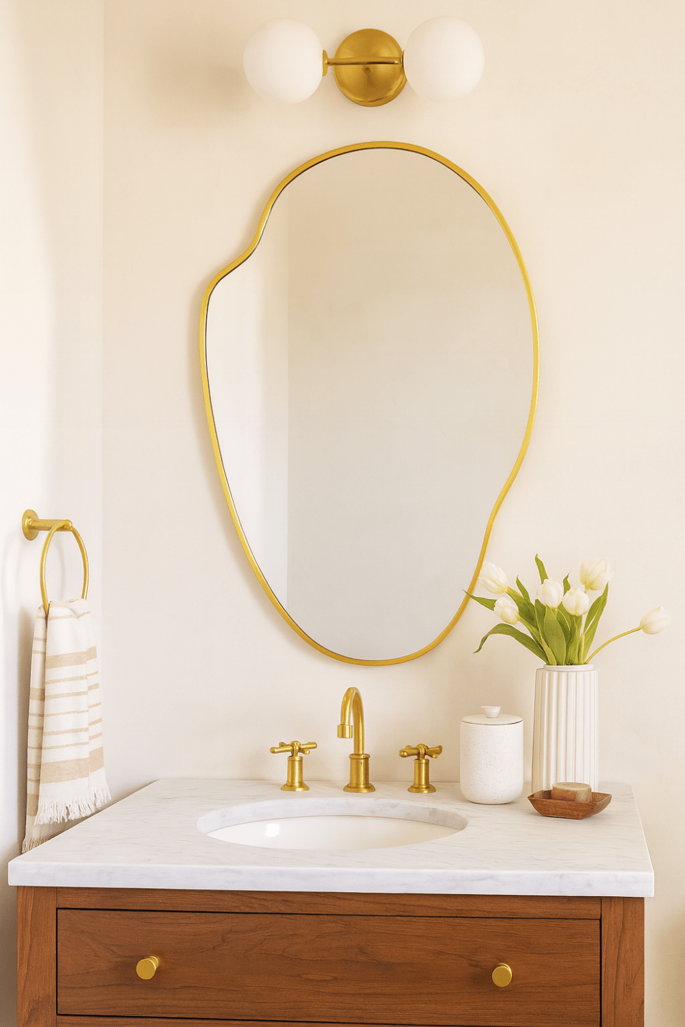Powder Room Mirrors - TEHOME