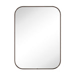 Rounded Rectangular Framed Wall Mounted Bathroom Vanity Mirror
