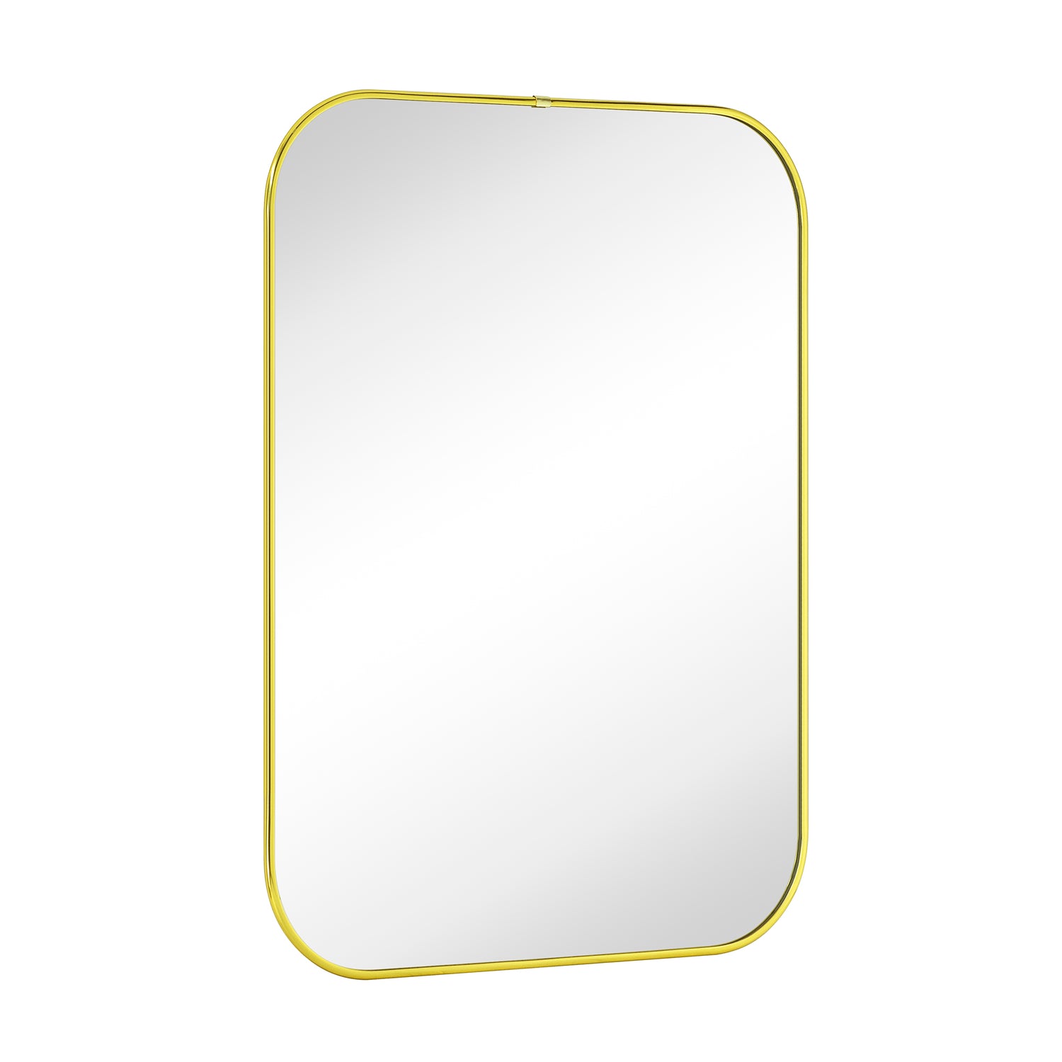 Rounded Rectangular Framed Wall Mounted Bathroom Vanity Mirror