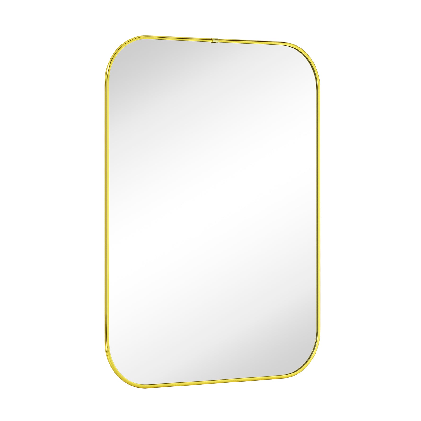 Rounded Rectangular Framed Wall Mounted Bathroom Vanity Mirror