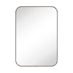 Rounded Rectangular Framed Wall Mounted Bathroom Vanity Mirror