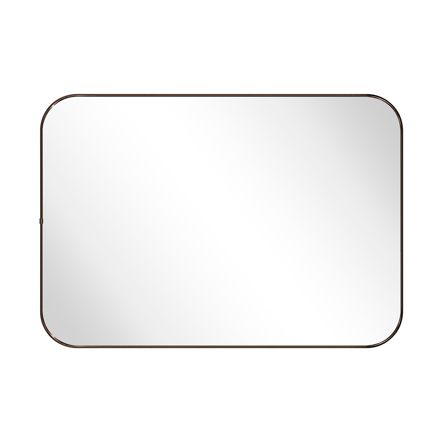 Rounded Rectangular Framed Wall Mounted Bathroom Vanity Mirror