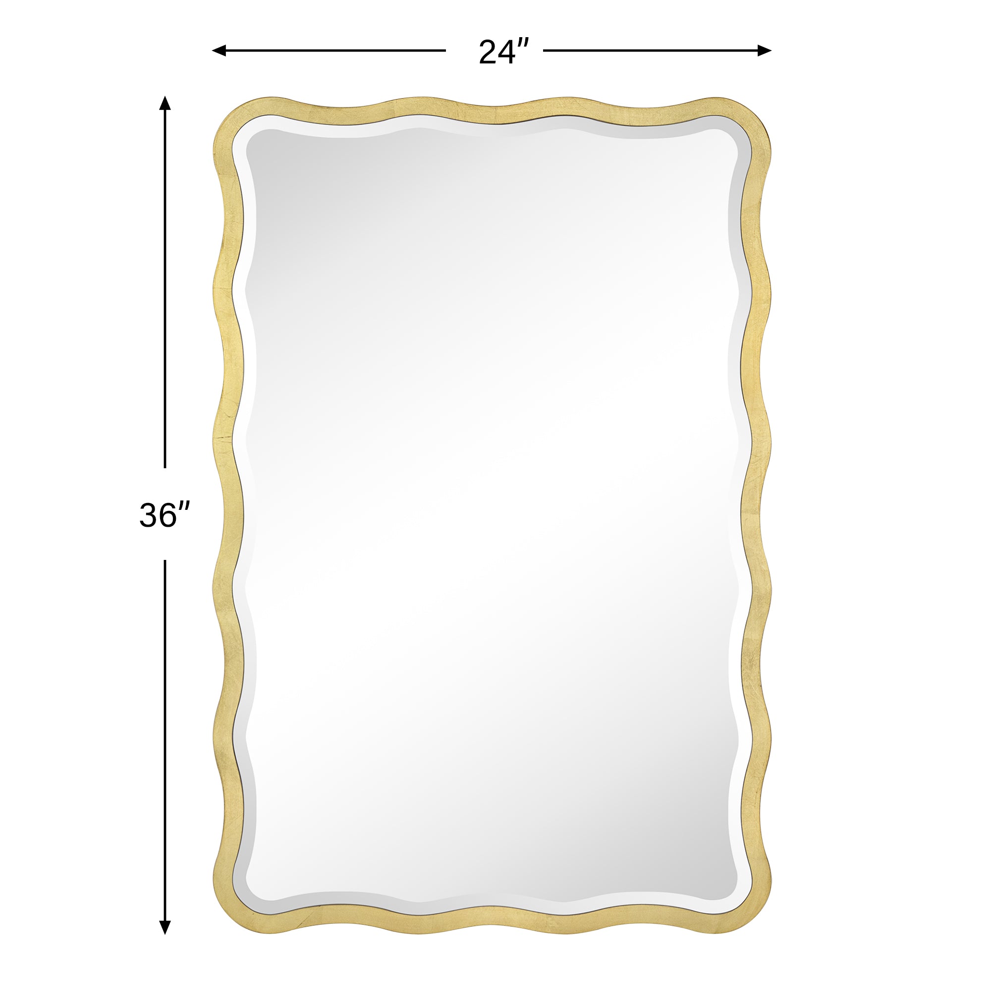 Jasmine Rectangle Framed Beveled Bathroom Vanity Mirror in Antique