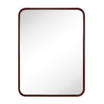 Rectangular Wood Framed Wall Mounted Bathroom Vanity Mirror