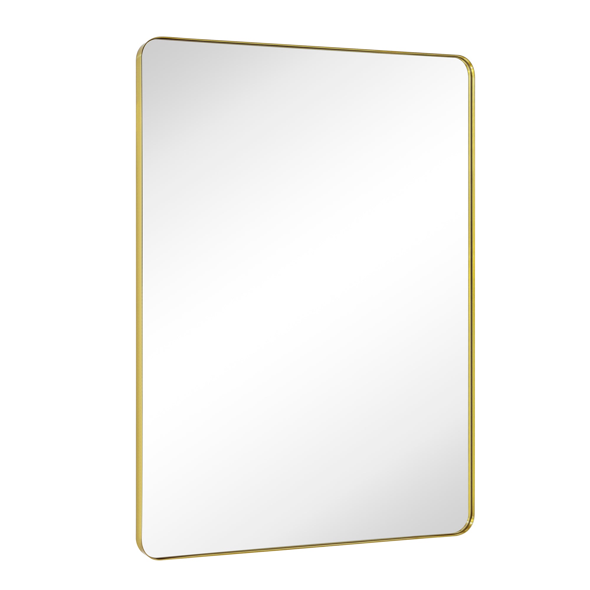 Rectangular Stainless Steel Metal Framed Wall Mounted Bathroom Vanity Mirror