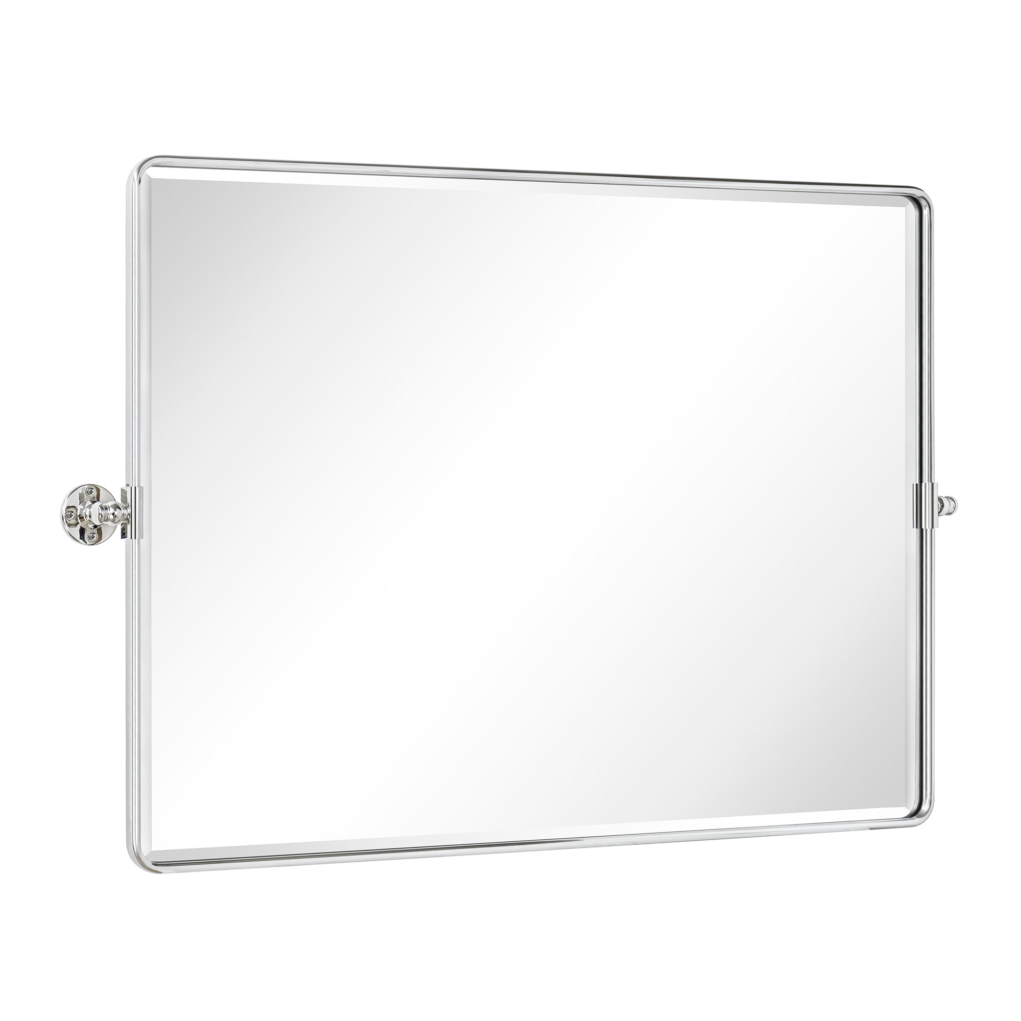 Rectangular Metal Framed Pivot Wall Mounted Bathroom Vanity Mirror