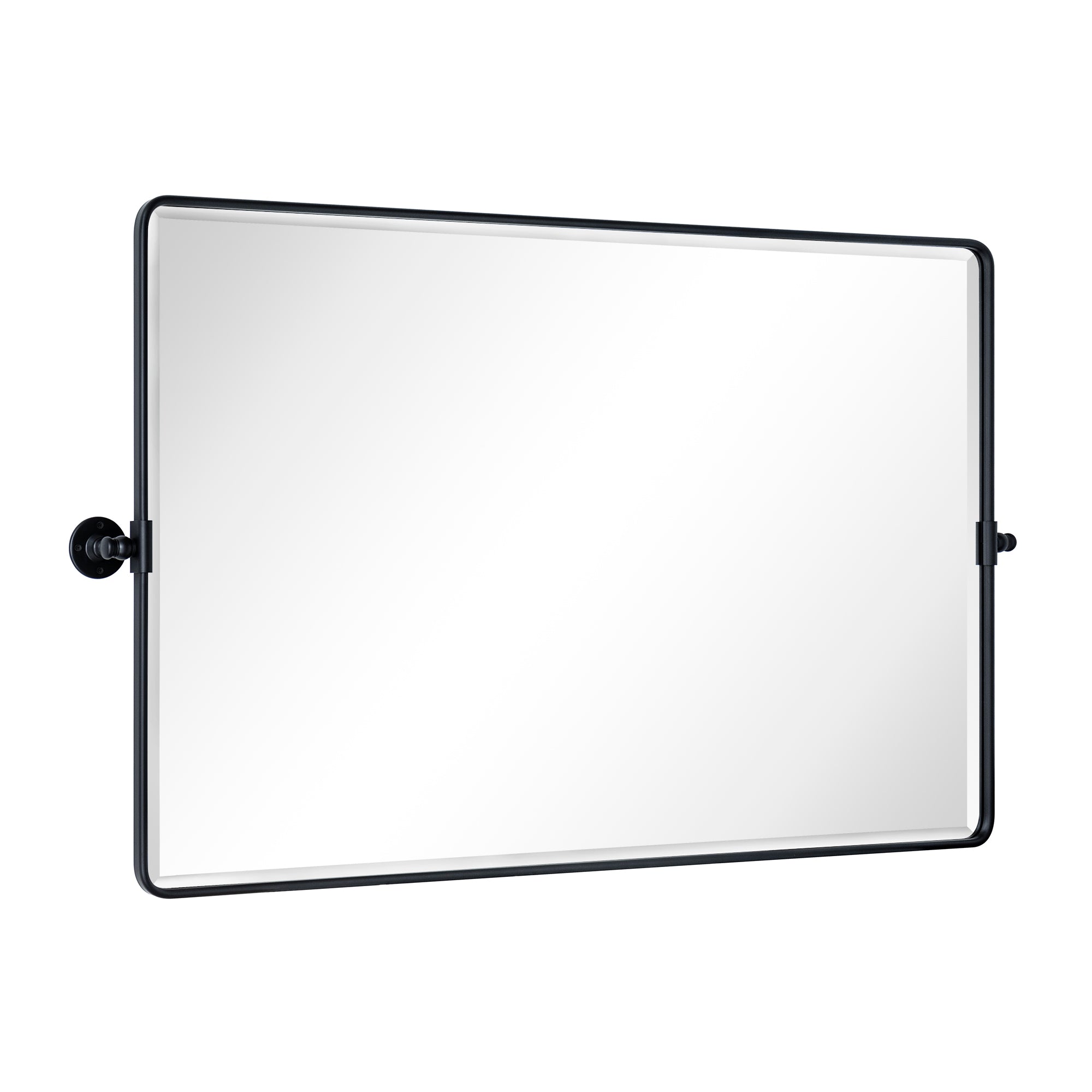 Rectangular Metal Framed Pivot Wall Mounted Bathroom Vanity Mirror