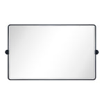 Rectangular Metal Framed Pivot Wall Mounted Bathroom Vanity Mirror