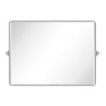 Rectangular Metal Framed Pivot Wall Mounted Bathroom Vanity Mirror