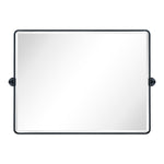 Rectangular Metal Framed Pivot Wall Mounted Bathroom Vanity Mirror