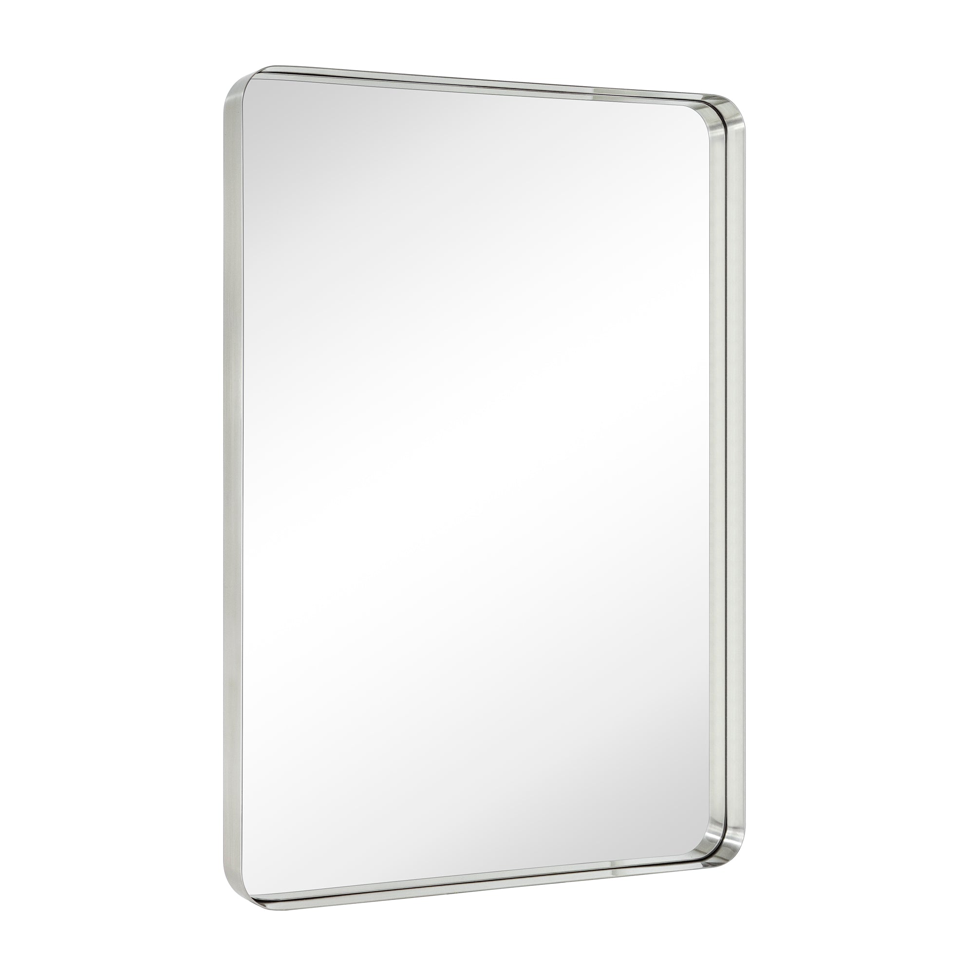 Rectangular Metal Framed Wall Mounted Bathroom Vanity Mirror