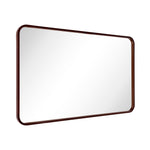 Rectangular Wood Framed Wall Mounted Bathroom Vanity Mirror