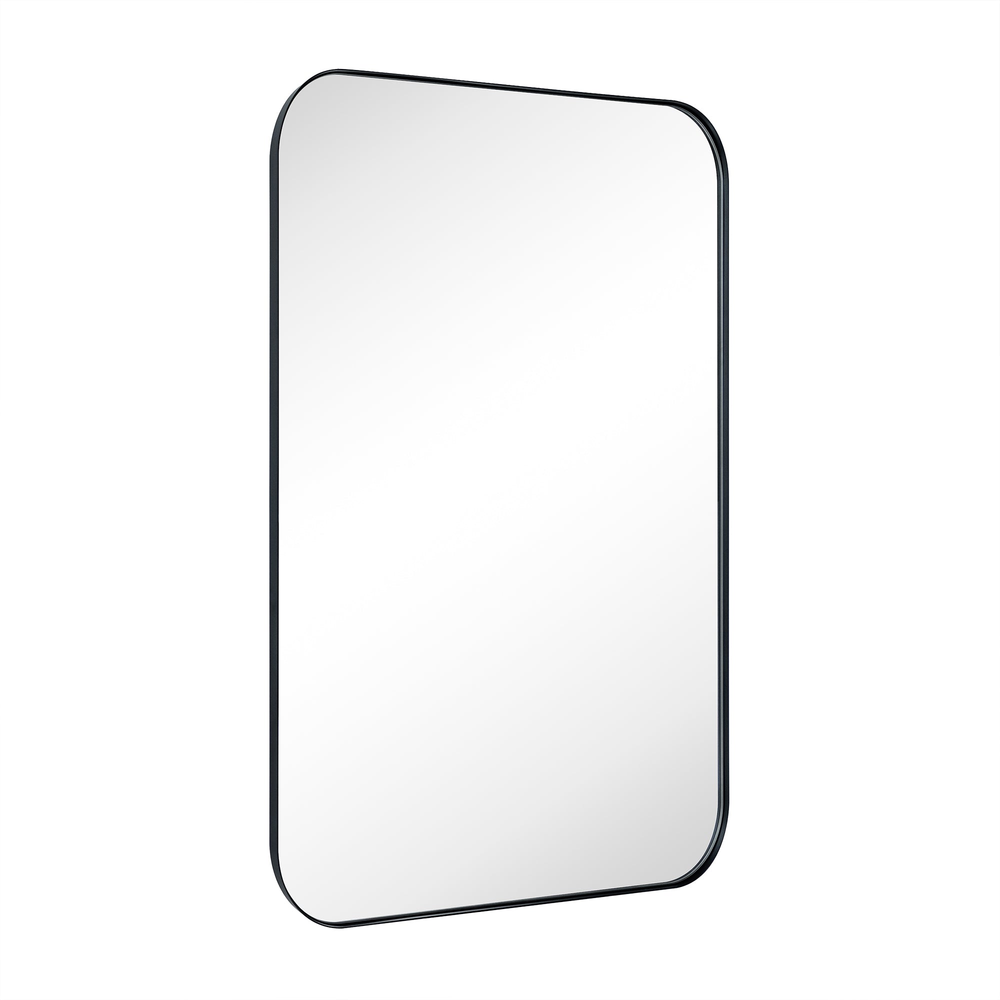 Rectangular Stainless Steel Framed Wall Mounted Bathroom Vanity Mirror