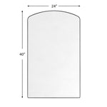 Metal Arched Mirror for Bathroom, Mantel or Dresser