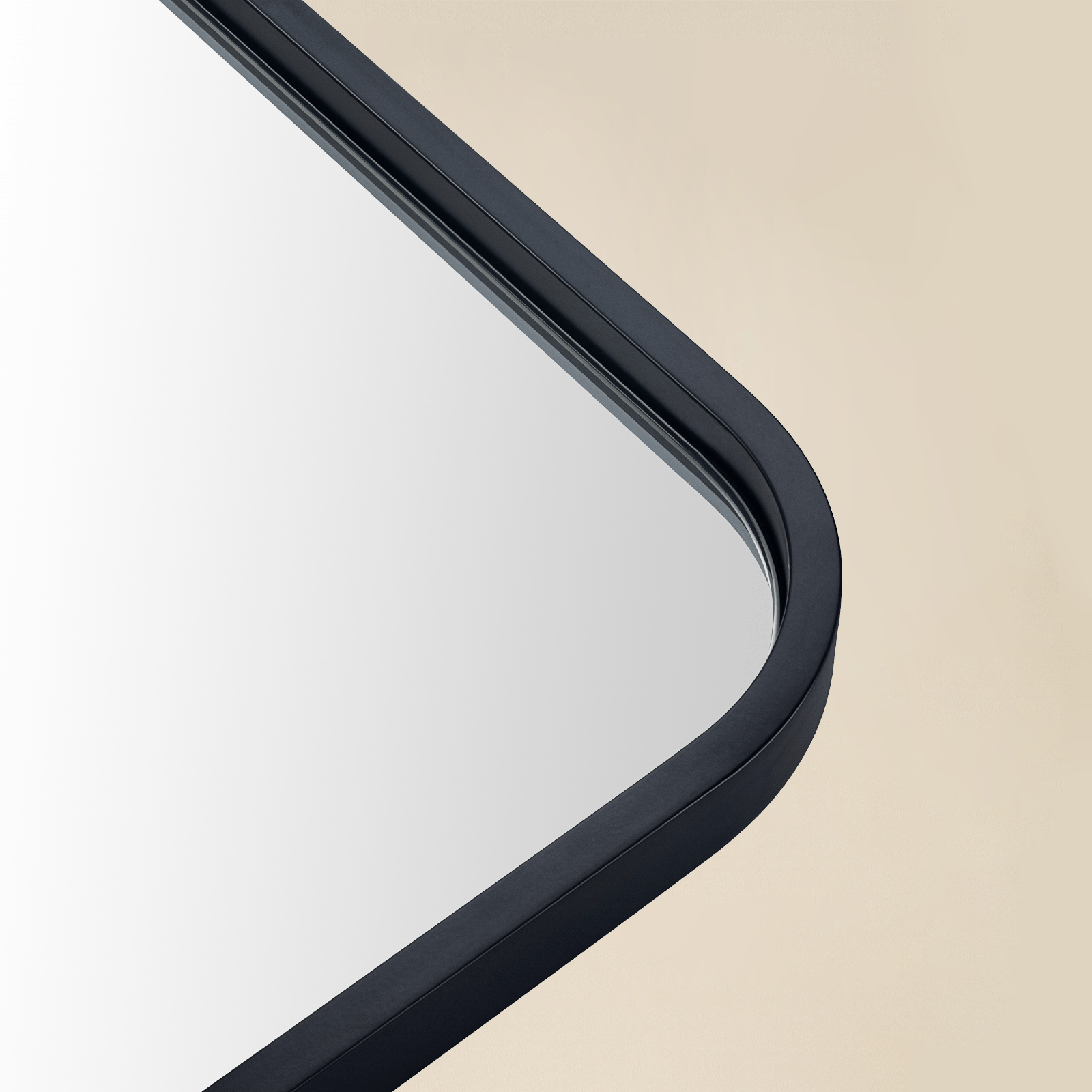 Aria Modern Rectangle Wall Mirrors with Rounded Corners GC-00778 Oil Rubbed Bronze 20x28" TEHOME