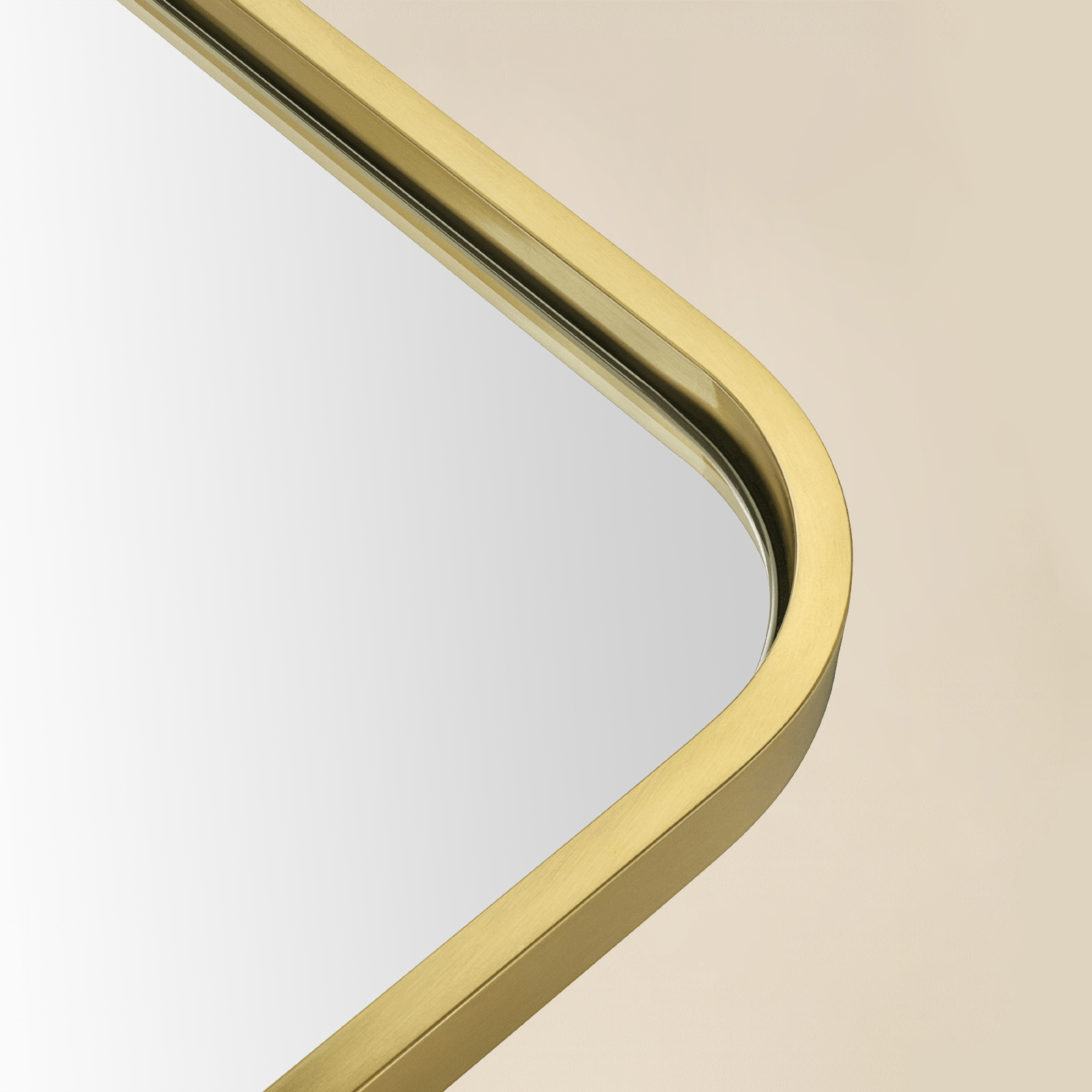 Aria Modern Rectangle Wall Mirrors with Rounded Corners GC-00778 Oil Rubbed Bronze 20x28" TEHOME