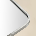 Aria Modern Rectangle Wall Mirrors with Rounded Corners GC-00778 Oil Rubbed Bronze 20x28" TEHOME