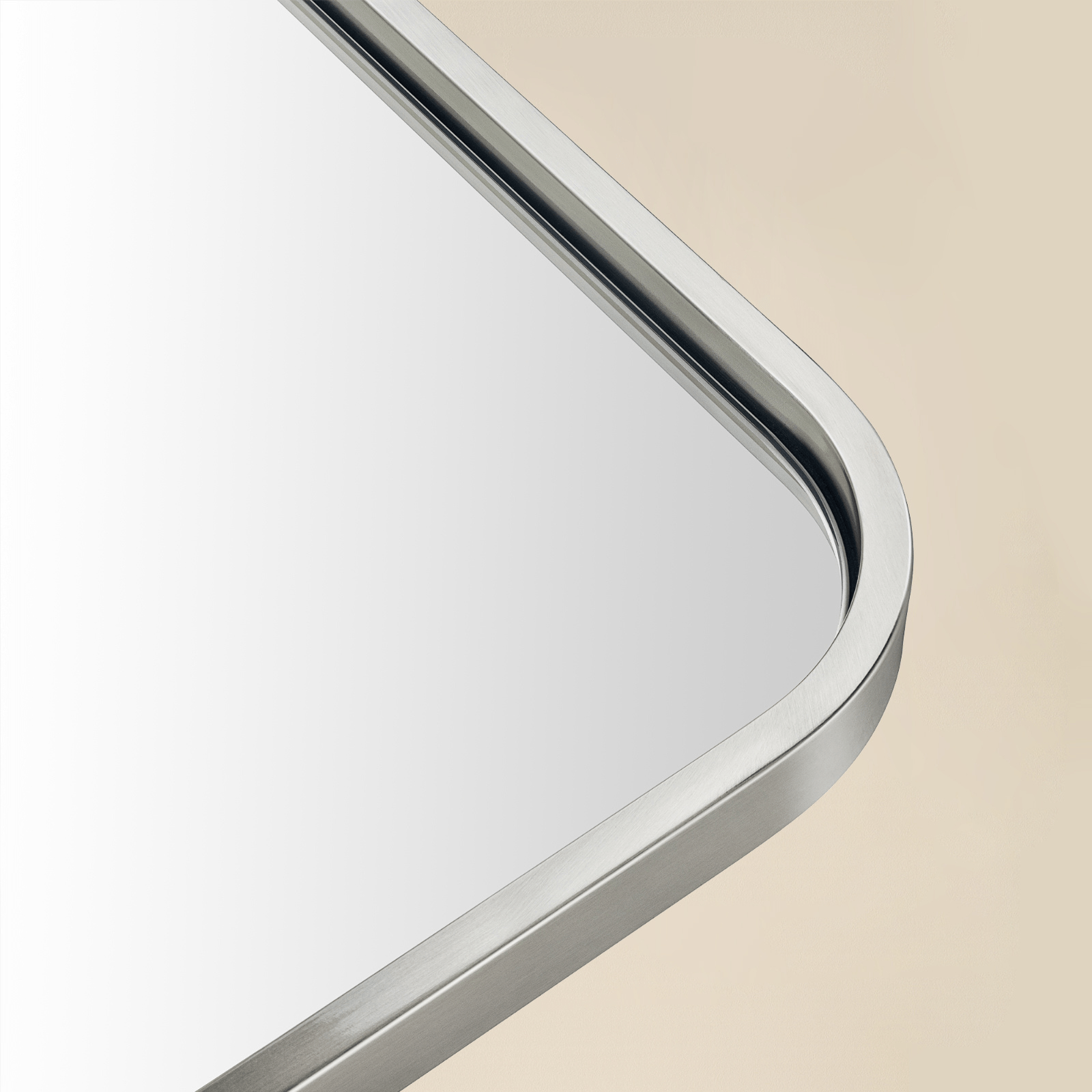 Aria Modern Rectangle Wall Mirrors with Rounded Corners GC-00778 Oil Rubbed Bronze 20x28" TEHOME