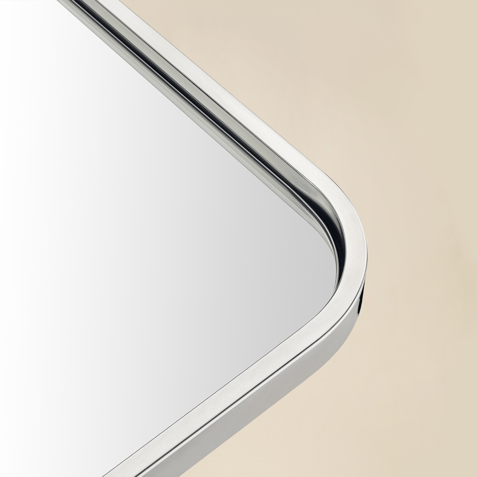 Aria Modern Rectangle Wall Mirrors with Rounded Corners GC-00778 Oil Rubbed Bronze 20x28" TEHOME