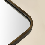 Aria Modern Rectangle Wall Mirrors with Rounded Corners GC-00778 Oil Rubbed Bronze 20x28" TEHOME