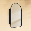 Aristes Modern Arch Recessed Mount Bathroom Medicine Cabinet with Mirrors
