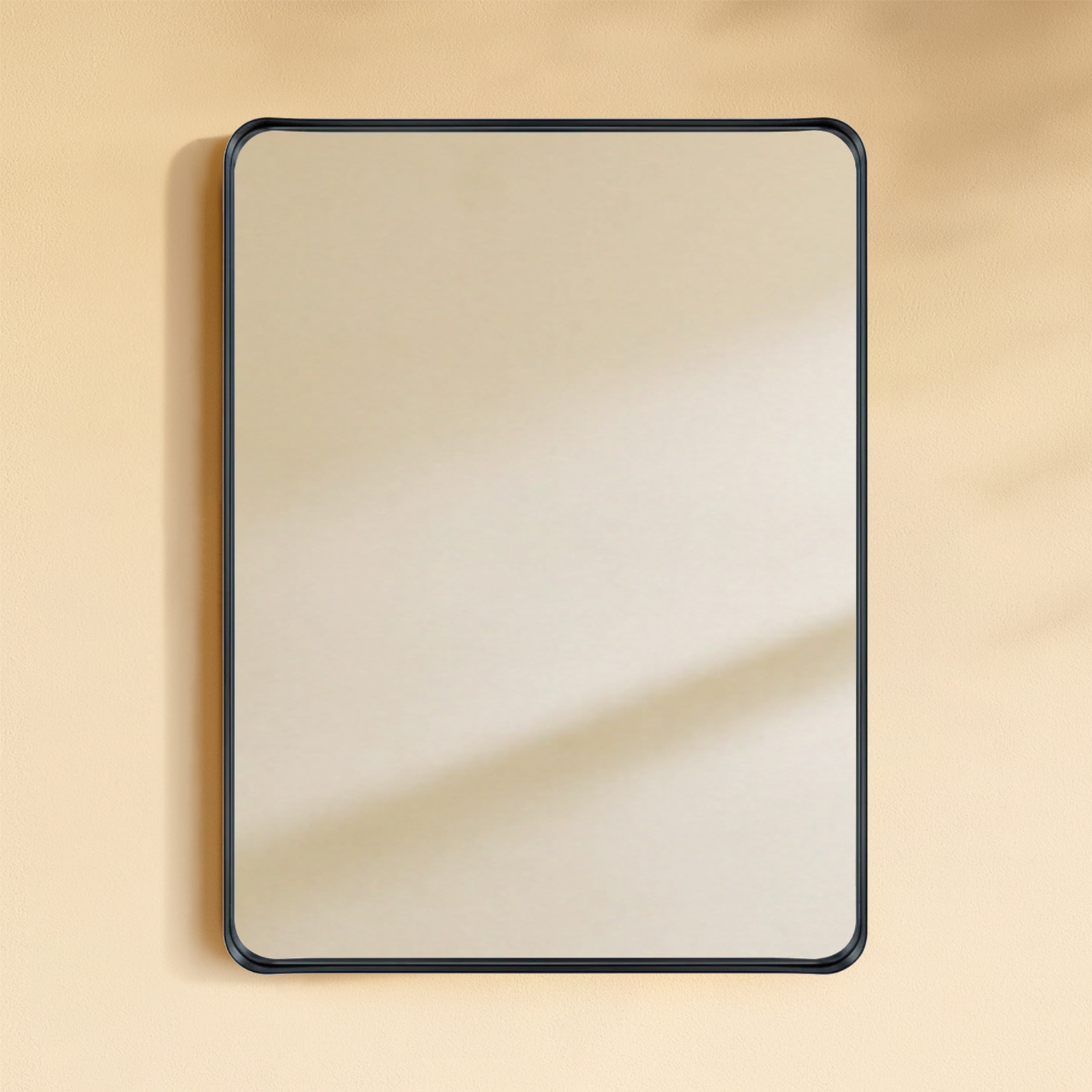 Camellia Modern Rectangle Large Wall Mirrors with Rounded Corners